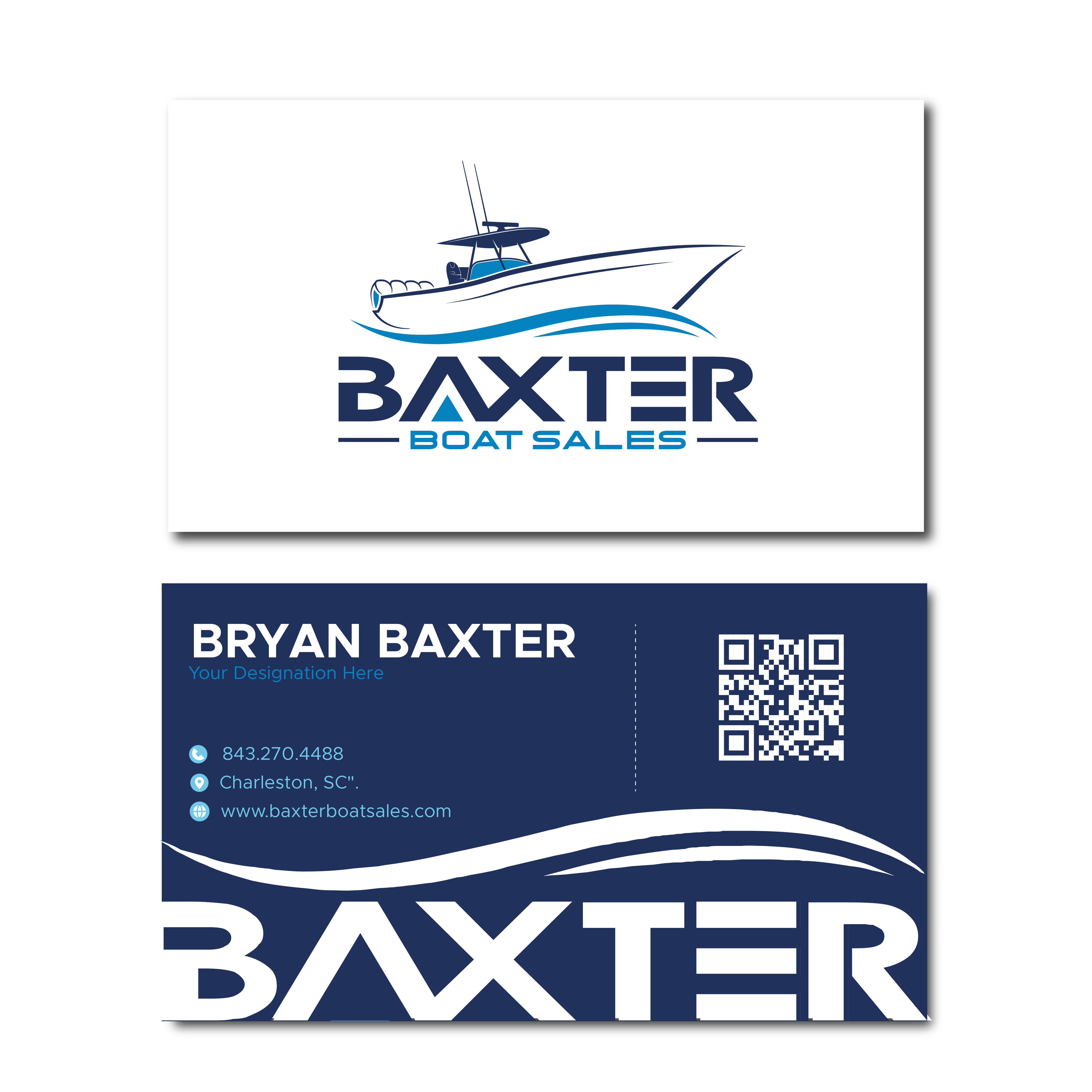 Business Card Design by pakash for Baxter Boat Sales | Design #31469709