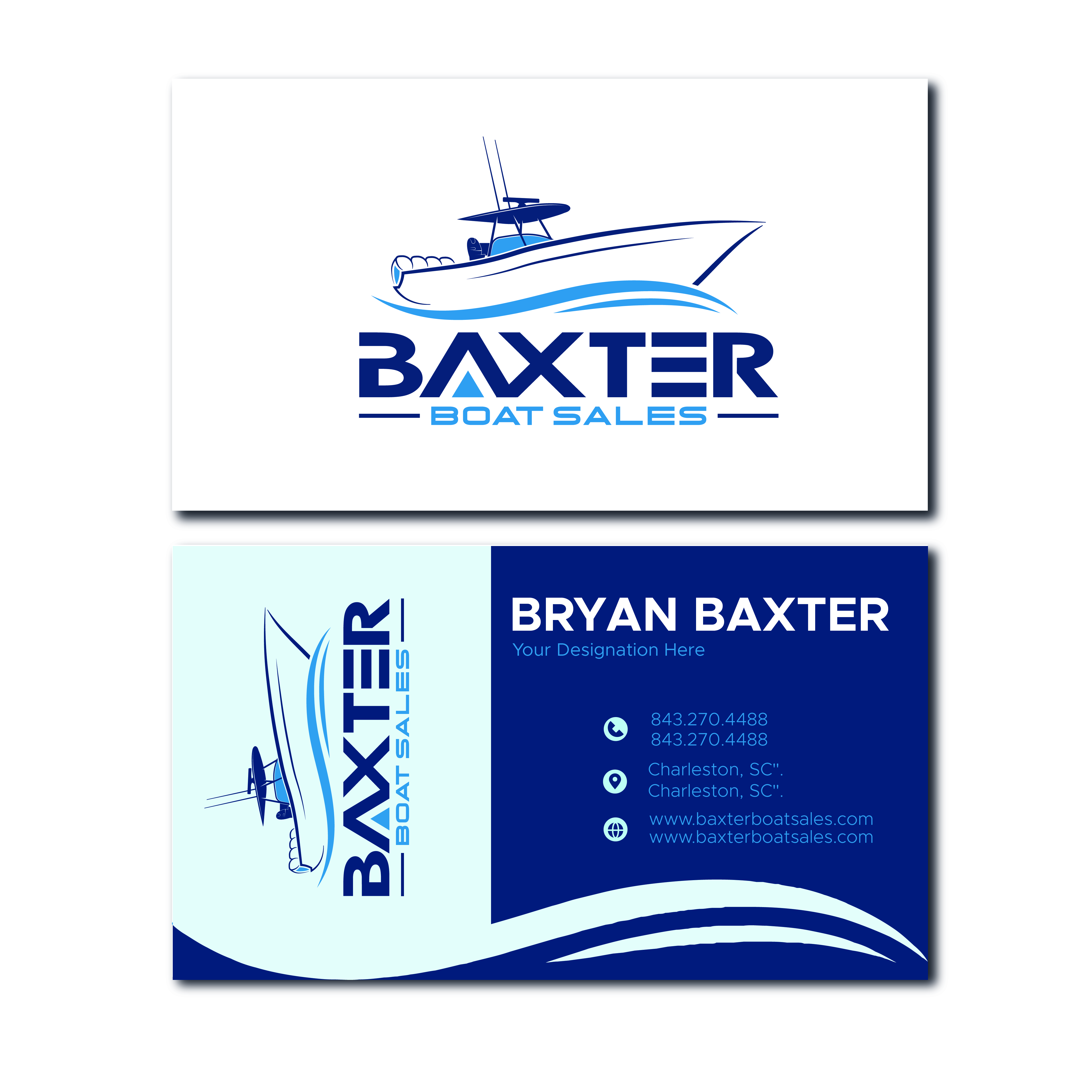 Business Card Design by pakash for Baxter Boat Sales | Design #31469770