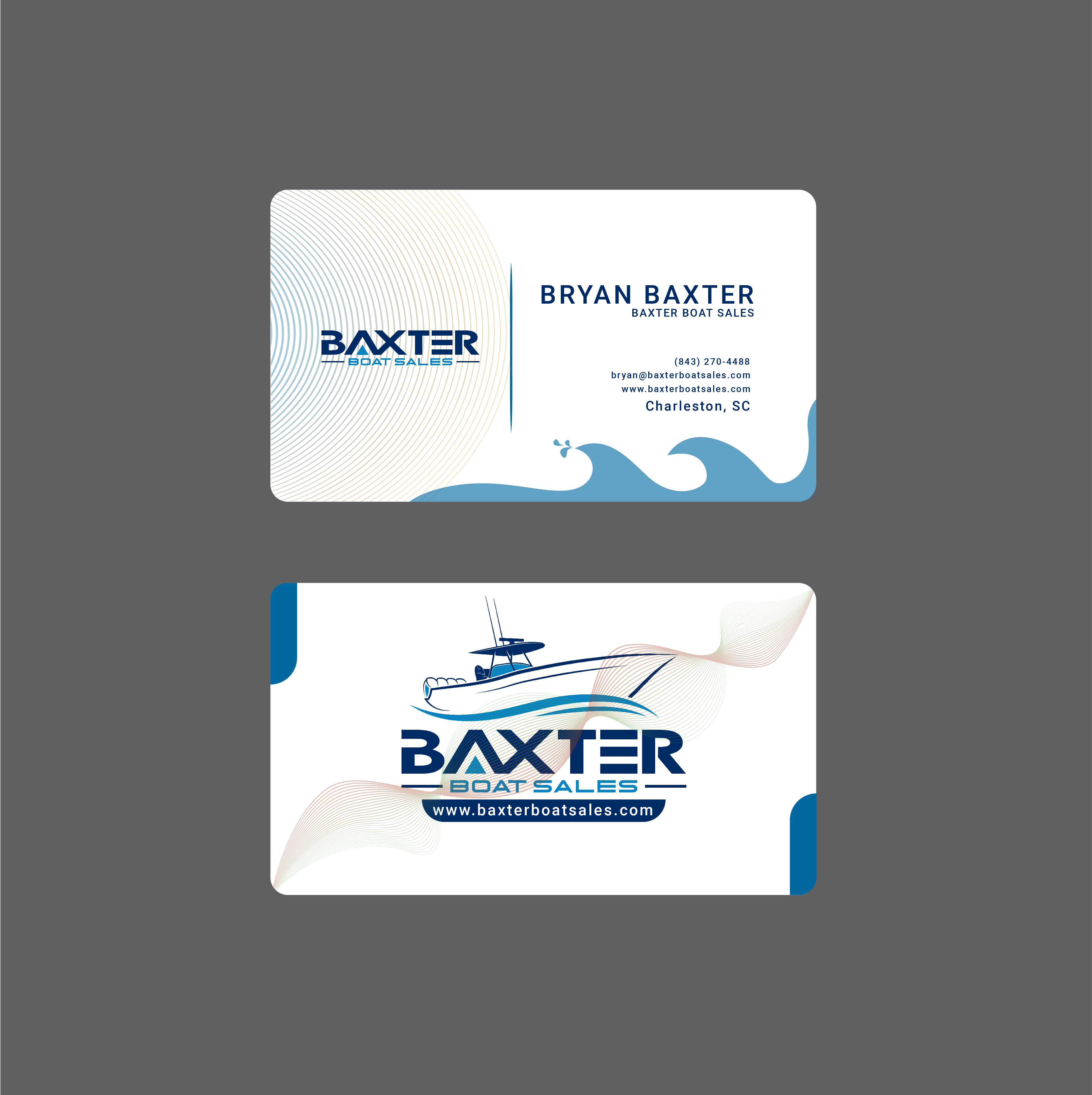 Business Card Design by Wargiman for Baxter Boat Sales | Design #31441546