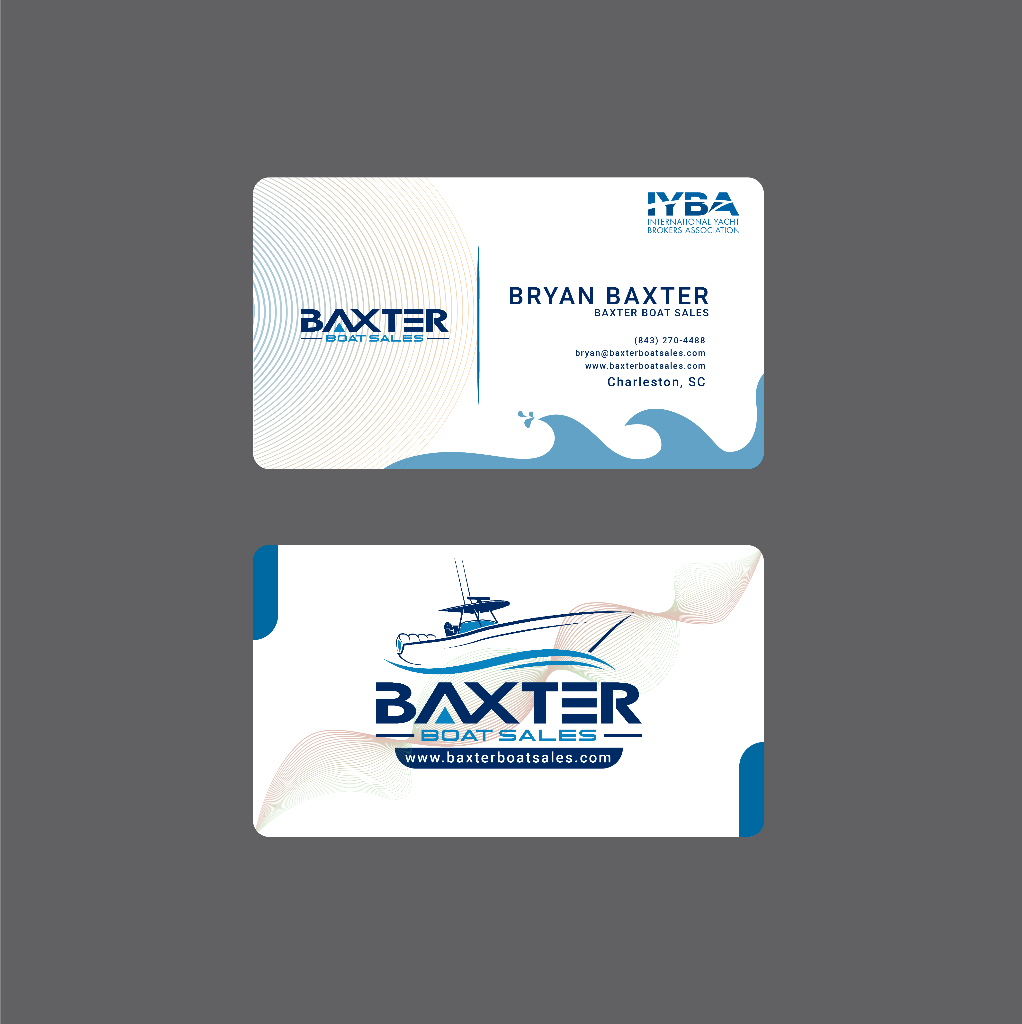 Business Card Design by Wargiman for Baxter Boat Sales | Design #31465540