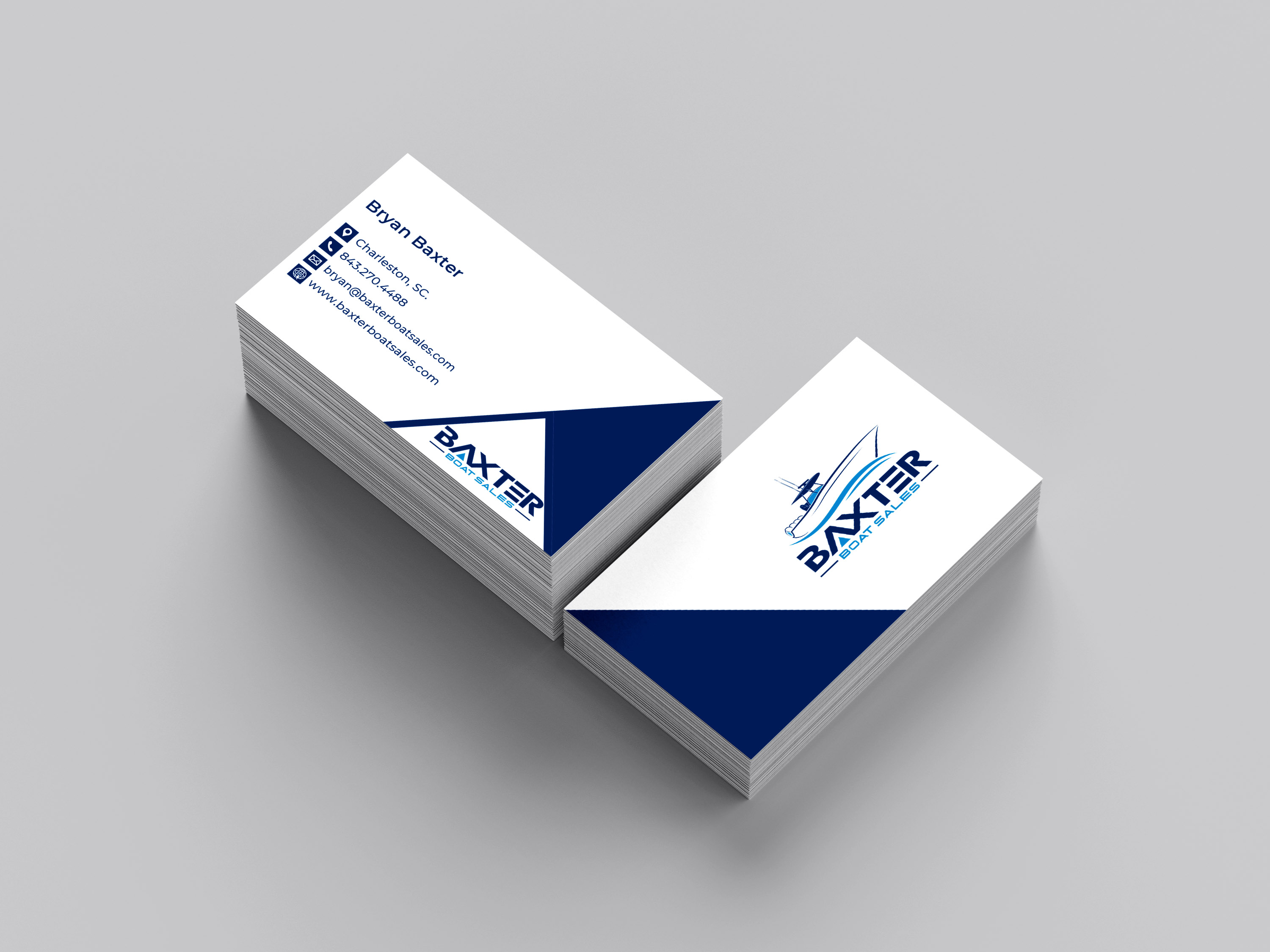 Business Card Design by shafikulogo for Baxter Boat Sales | Design #31429307