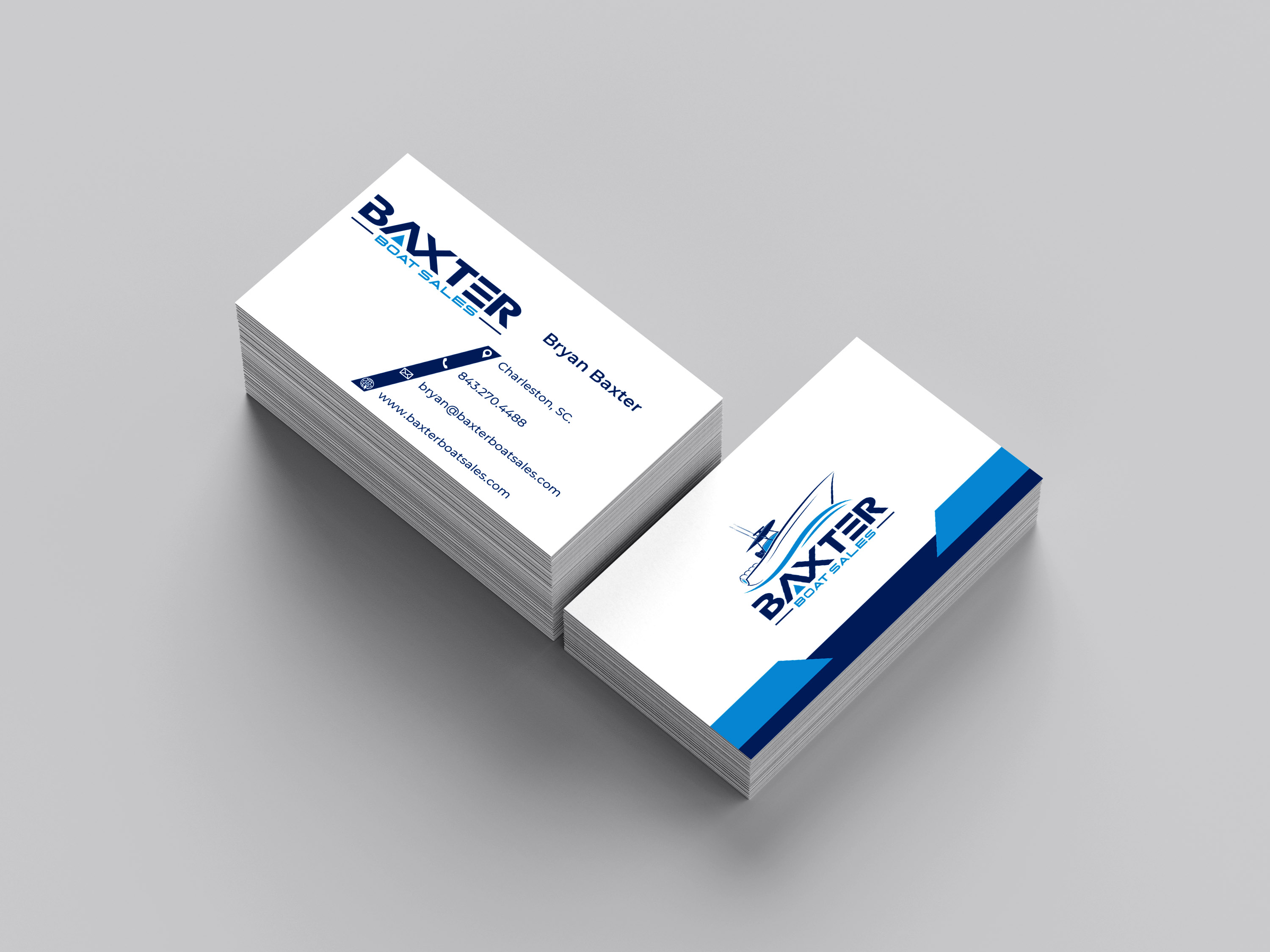 Business Card Design by shafikulogo for Baxter Boat Sales | Design #31429315