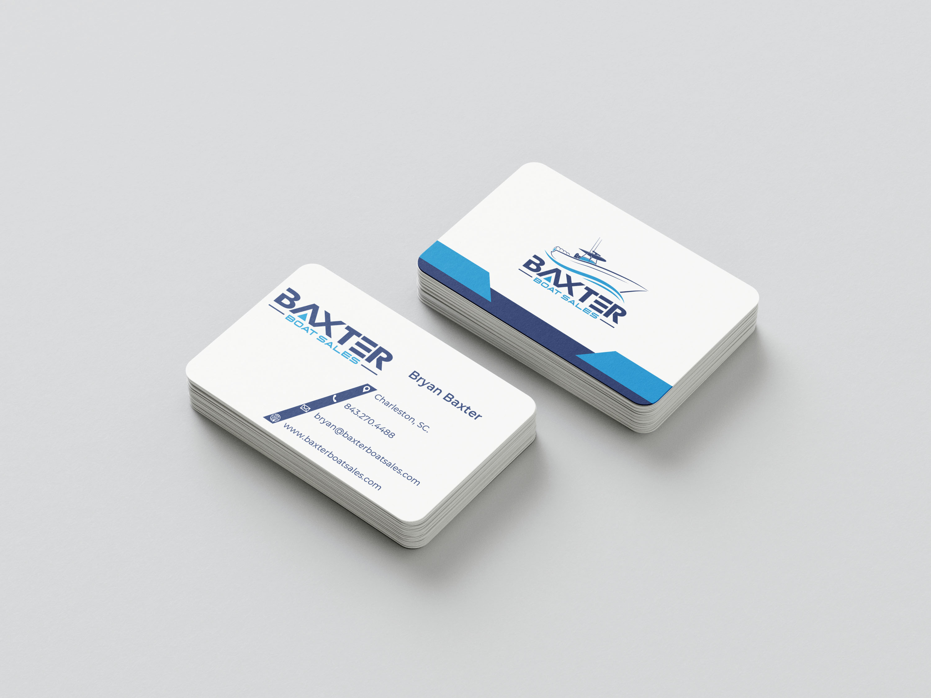 Business Card Design by shafikulogo for Baxter Boat Sales | Design #31450864