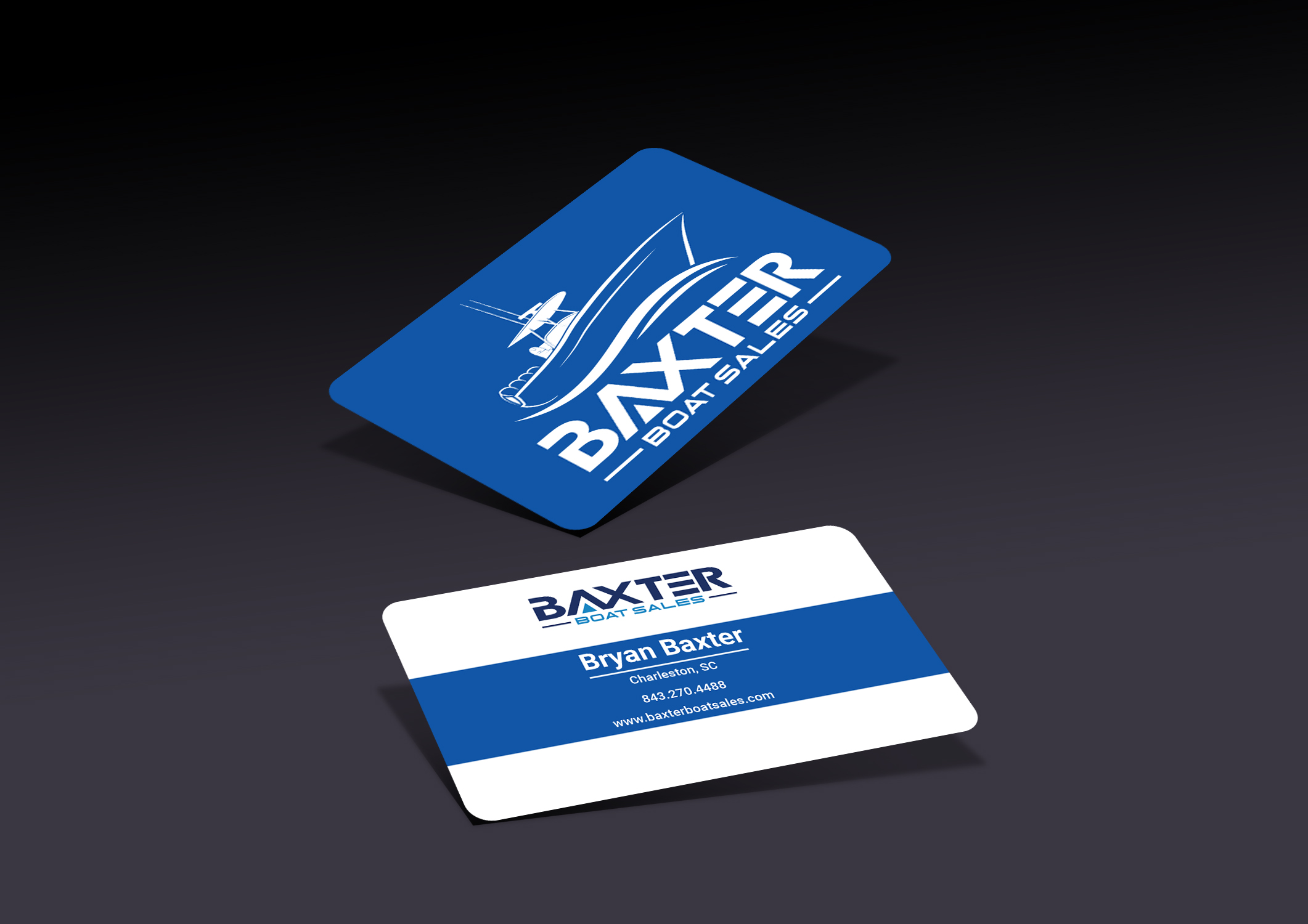 Business Card Design by Fahim.Alt for Baxter Boat Sales | Design #31464722