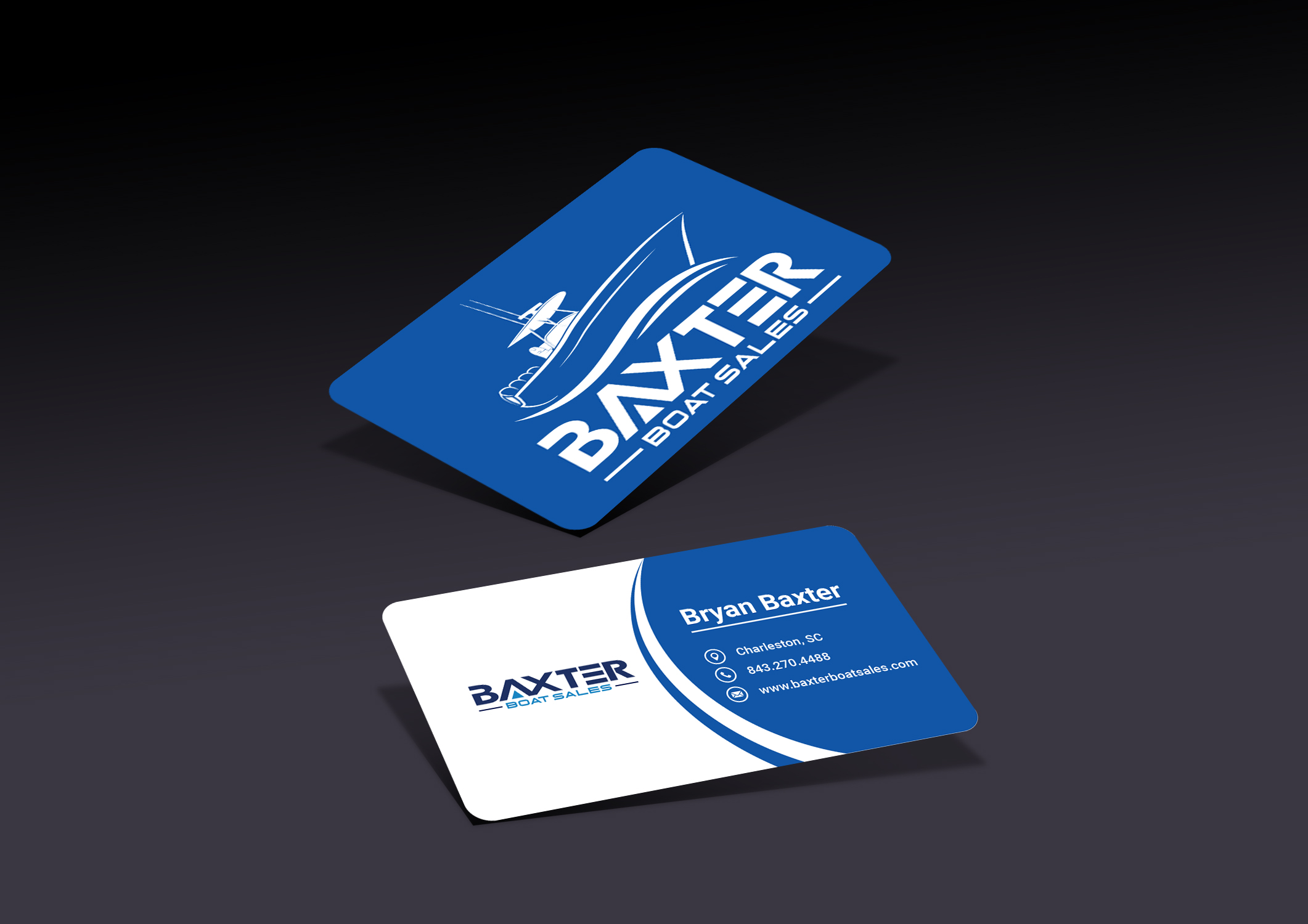Business Card Design by Fahim.Alt for Baxter Boat Sales | Design #31464724