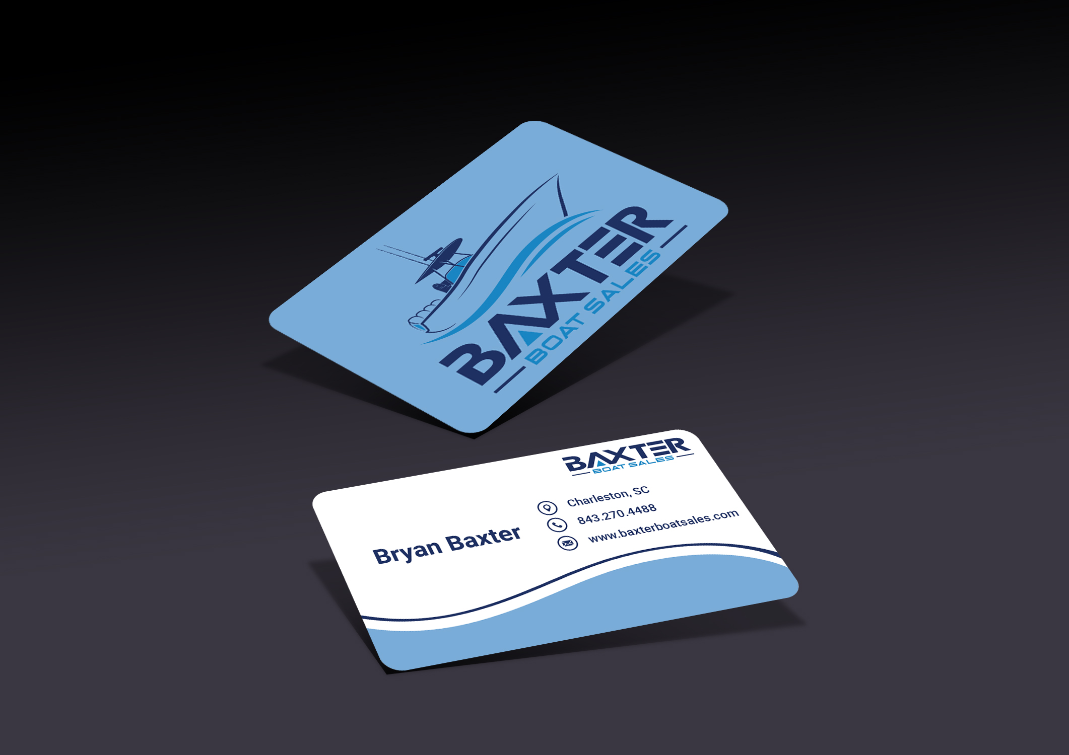 Business Card Design by Fahim.Alt for Baxter Boat Sales | Design #31464726