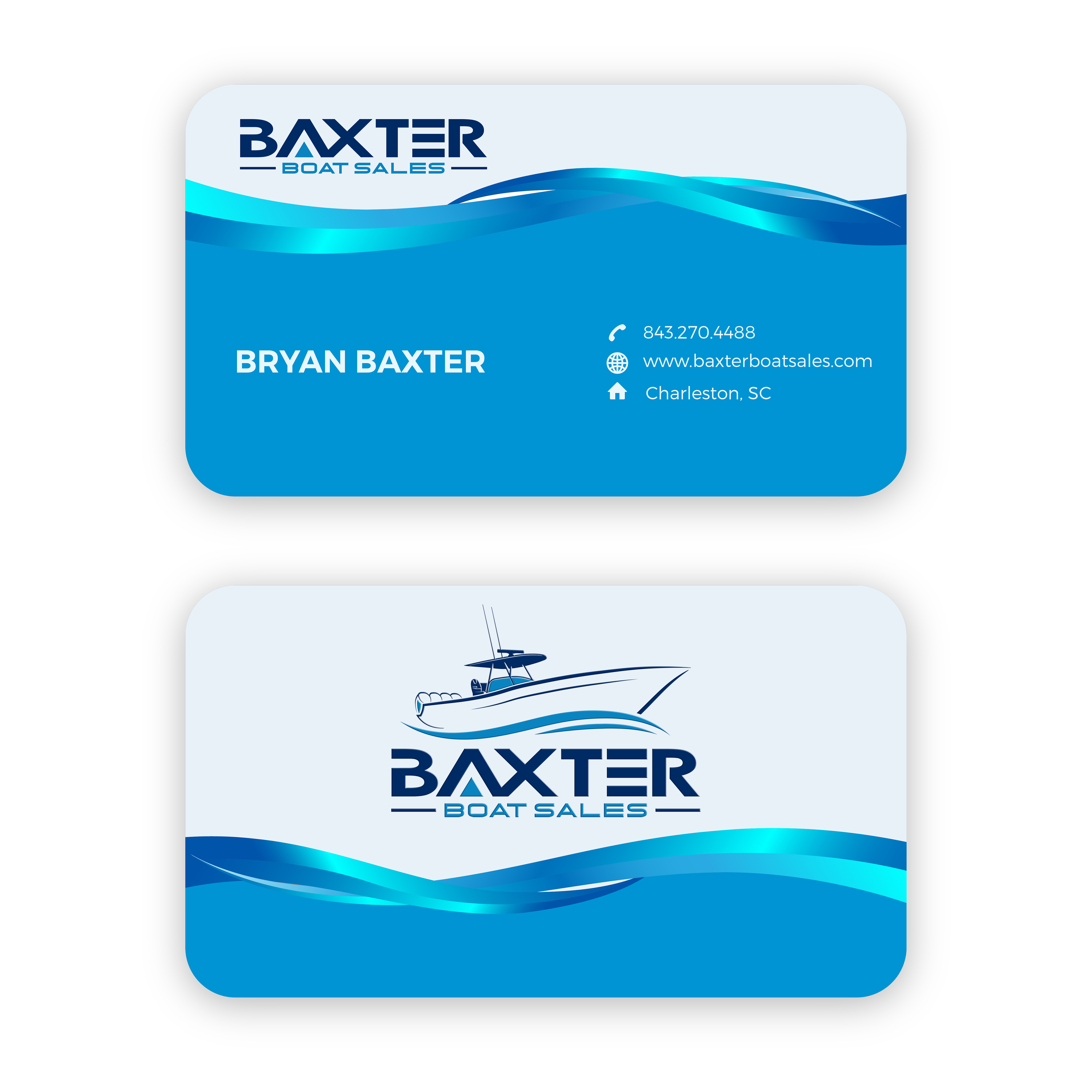 Business Card Design by tamtama for Baxter Boat Sales | Design #31434428