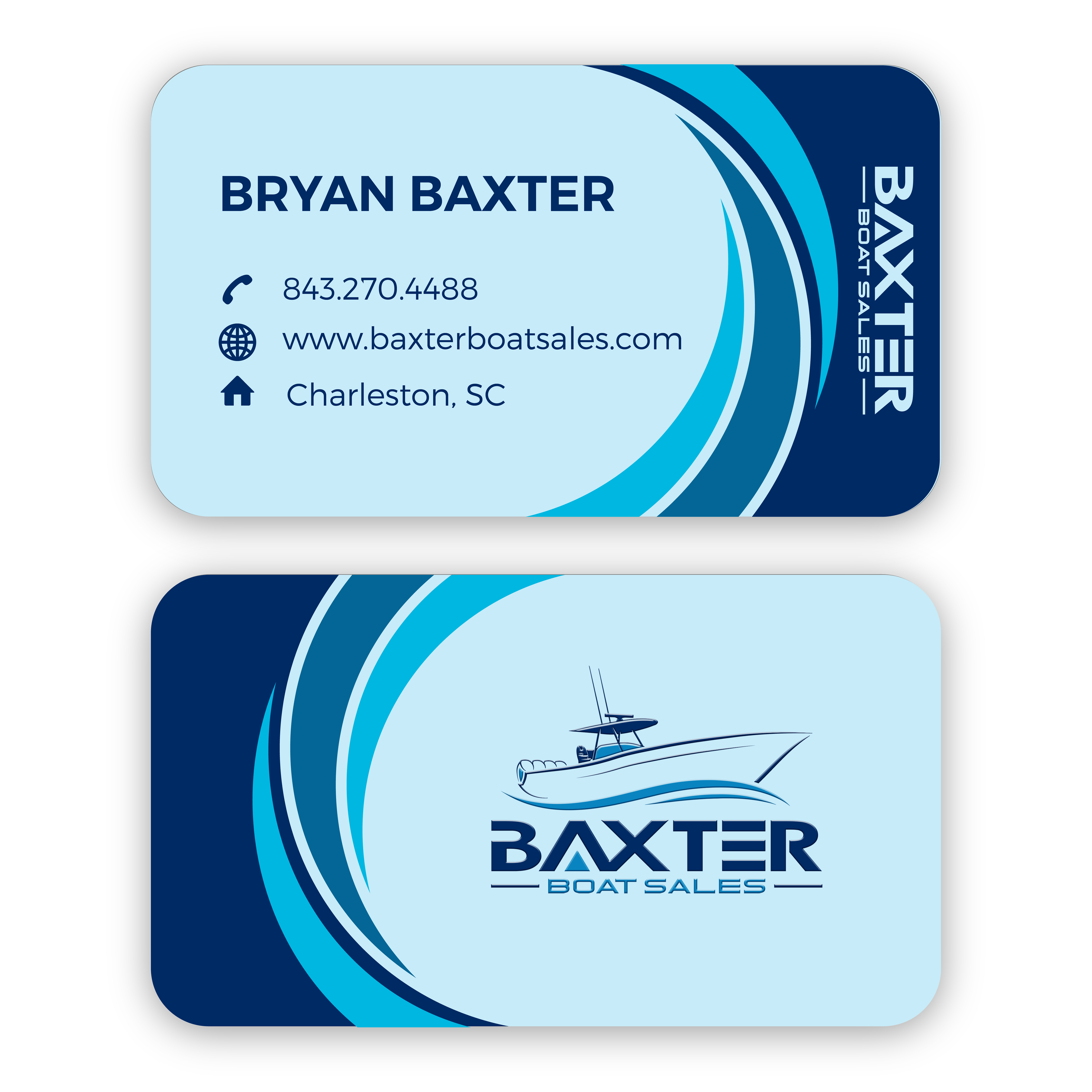 Business Card Design by tamtama for Baxter Boat Sales | Design #31434429