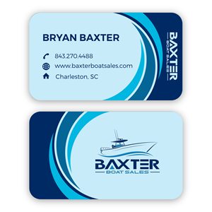 Diseño de Tarjeta de Presentación por tamtama para Baxter Boat Sales | Diseño: #31434429
