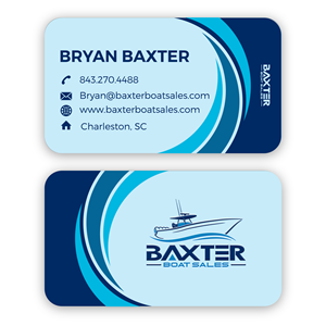 Diseño de Tarjeta de Presentación por tamtama para Baxter Boat Sales | Diseño: #31448696