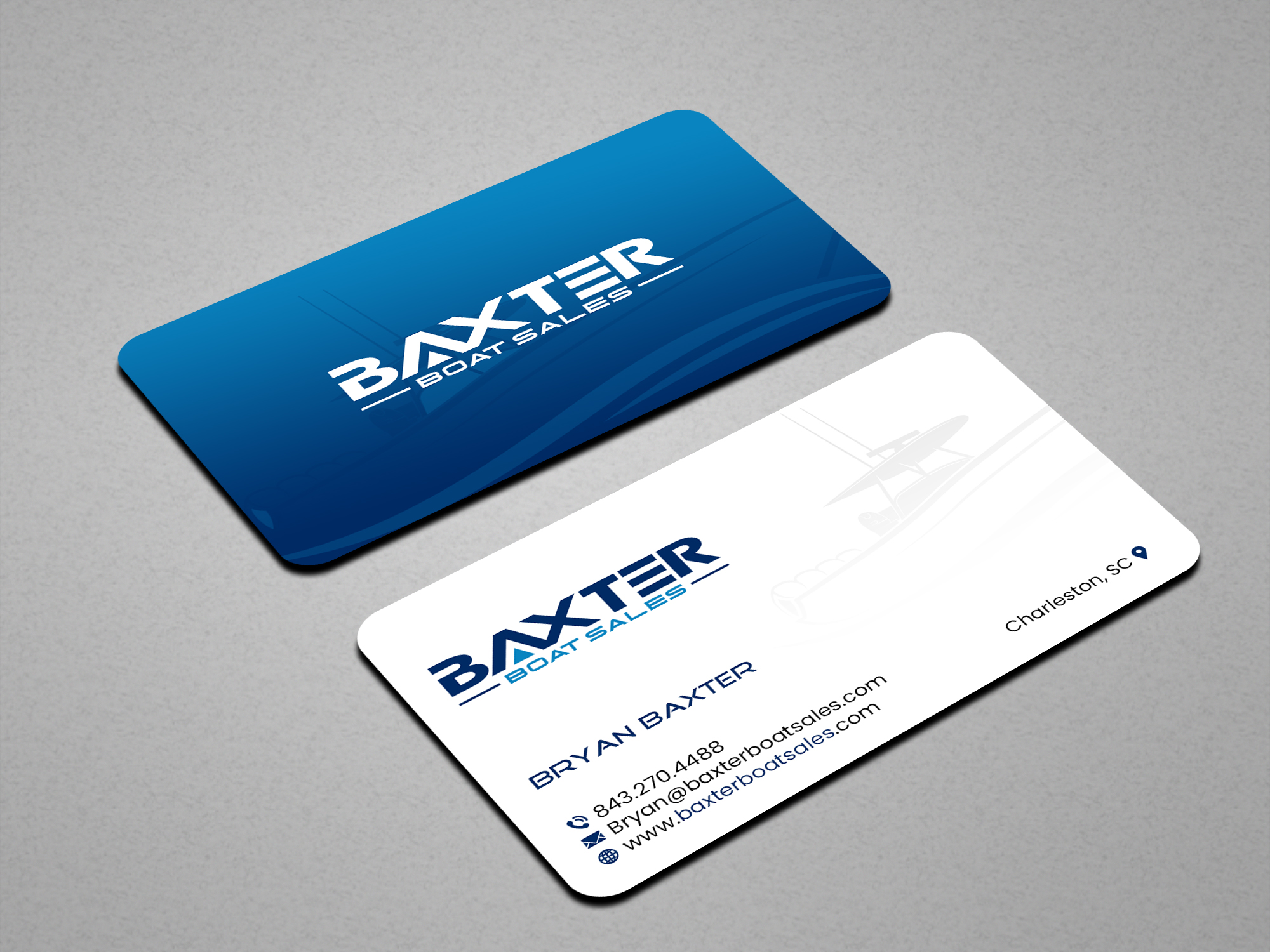 Business Card Design by Creations Box 2015 for Baxter Boat Sales | Design #31466895