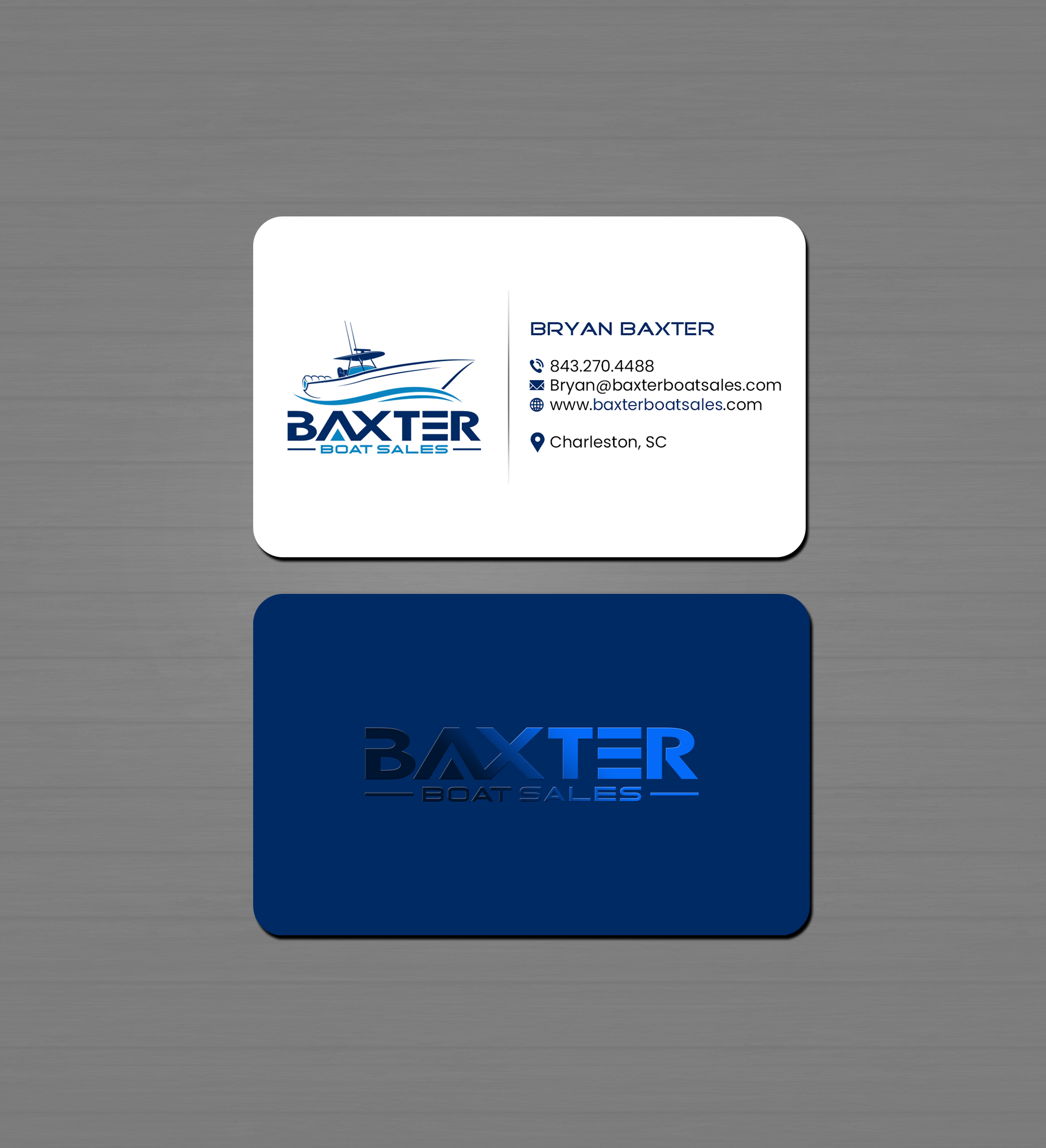 Business Card Design by Creations Box 2015 for Baxter Boat Sales | Design #31466897