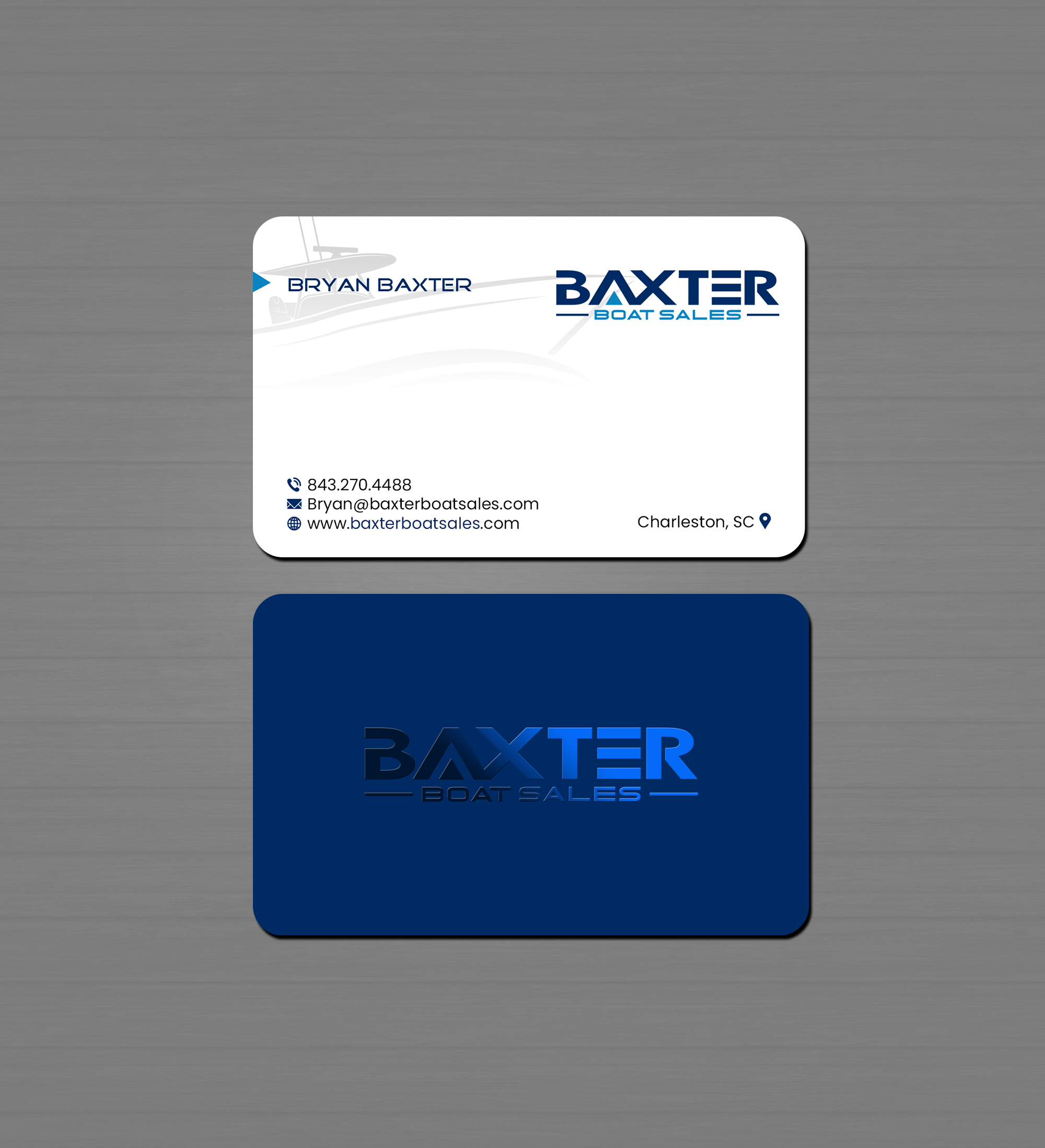 Business Card Design by Creations Box 2015 for Baxter Boat Sales | Design #31466899