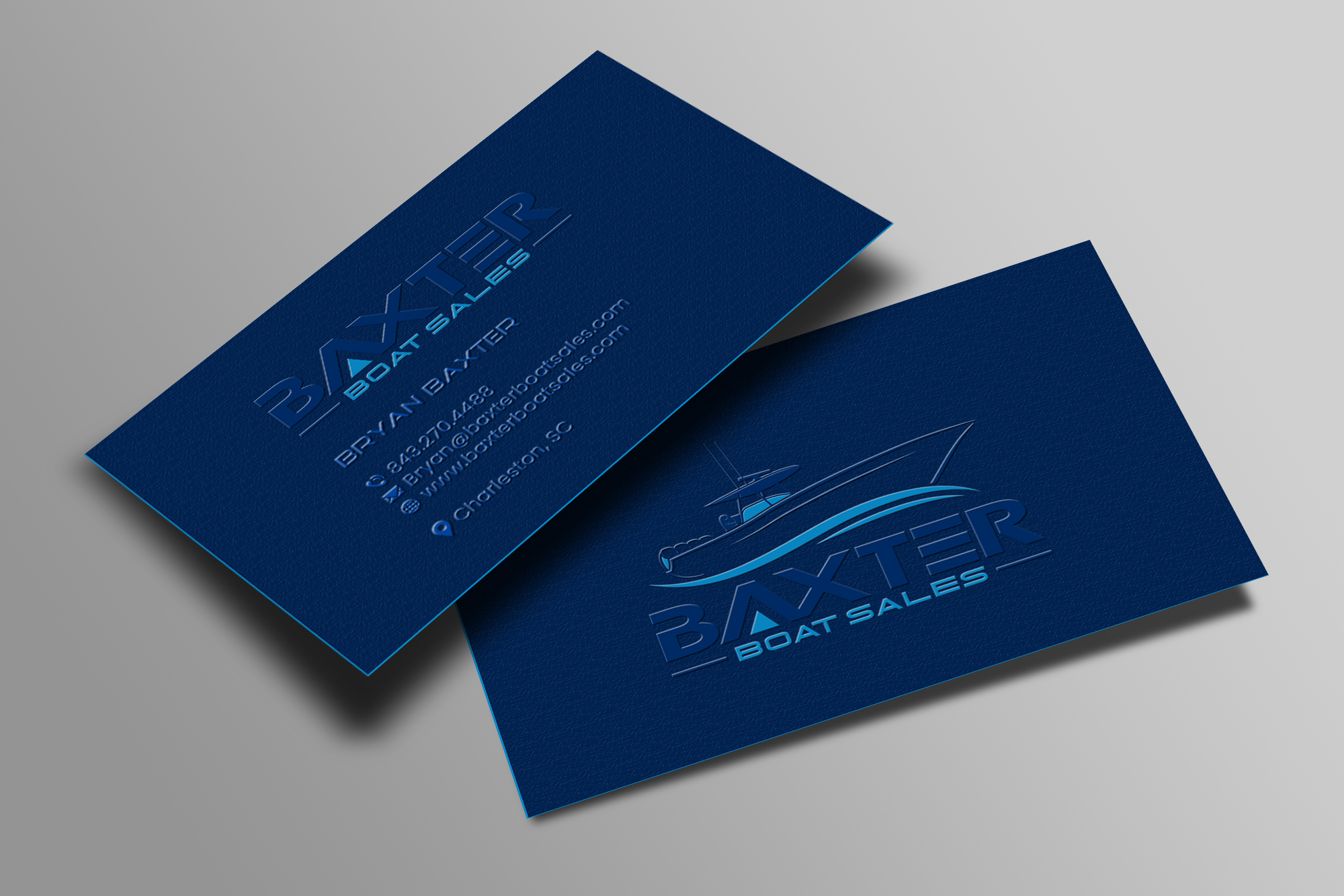Business Card Design by Creations Box 2015 for Baxter Boat Sales | Design #31466907