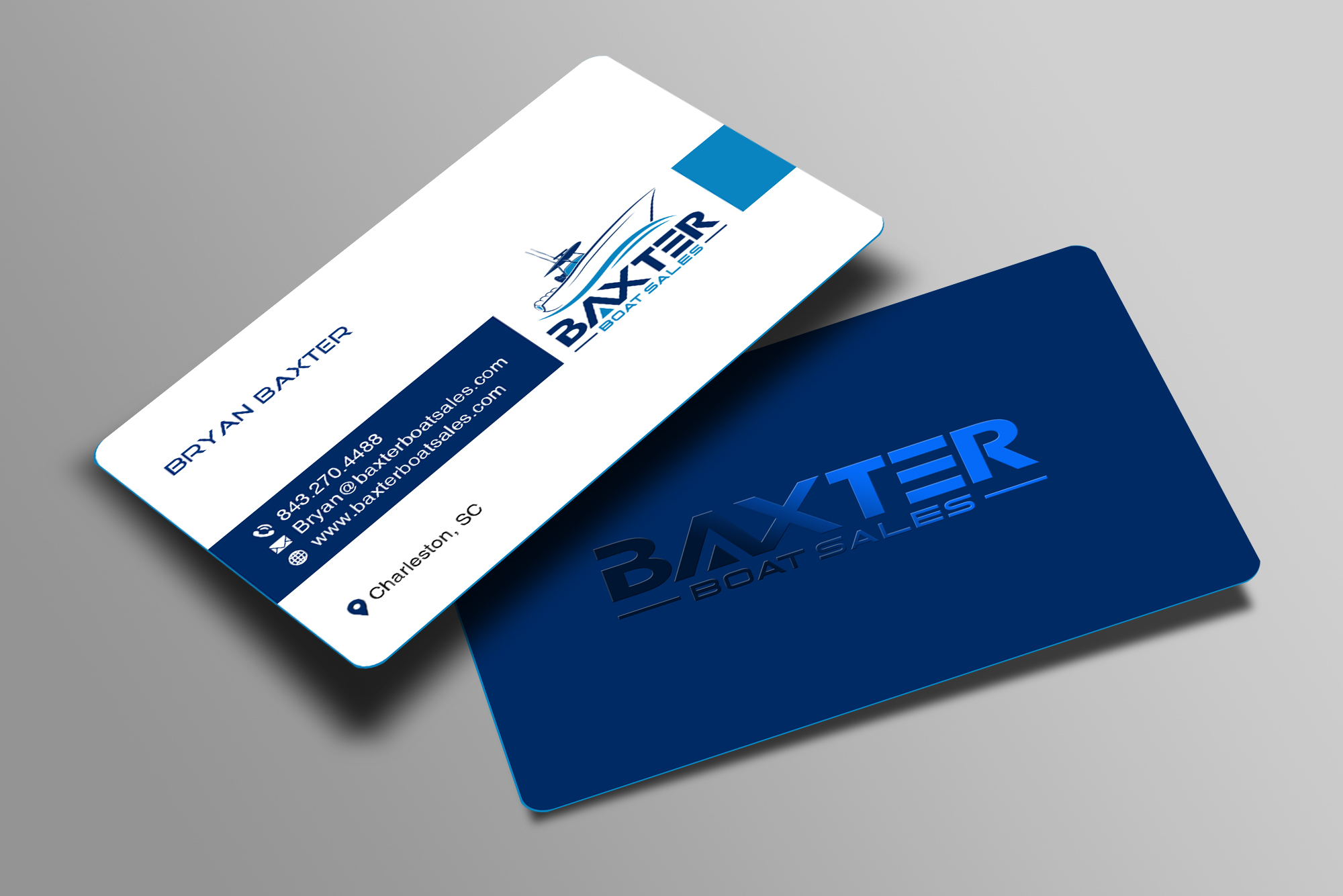 Business Card Design by Creations Box 2015 for Baxter Boat Sales | Design #31466911