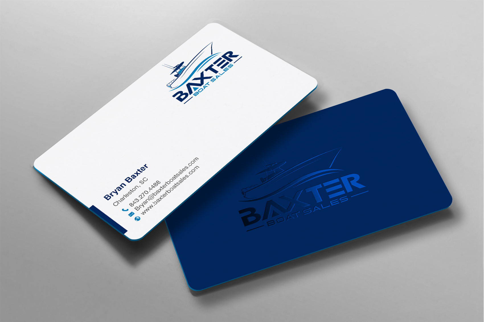 Business Card Design by chandrayaan.creative for Baxter Boat Sales | Design #31422584
