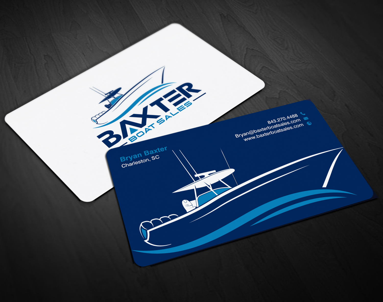 Business Card Design by chandrayaan.creative for Baxter Boat Sales | Design #31422823