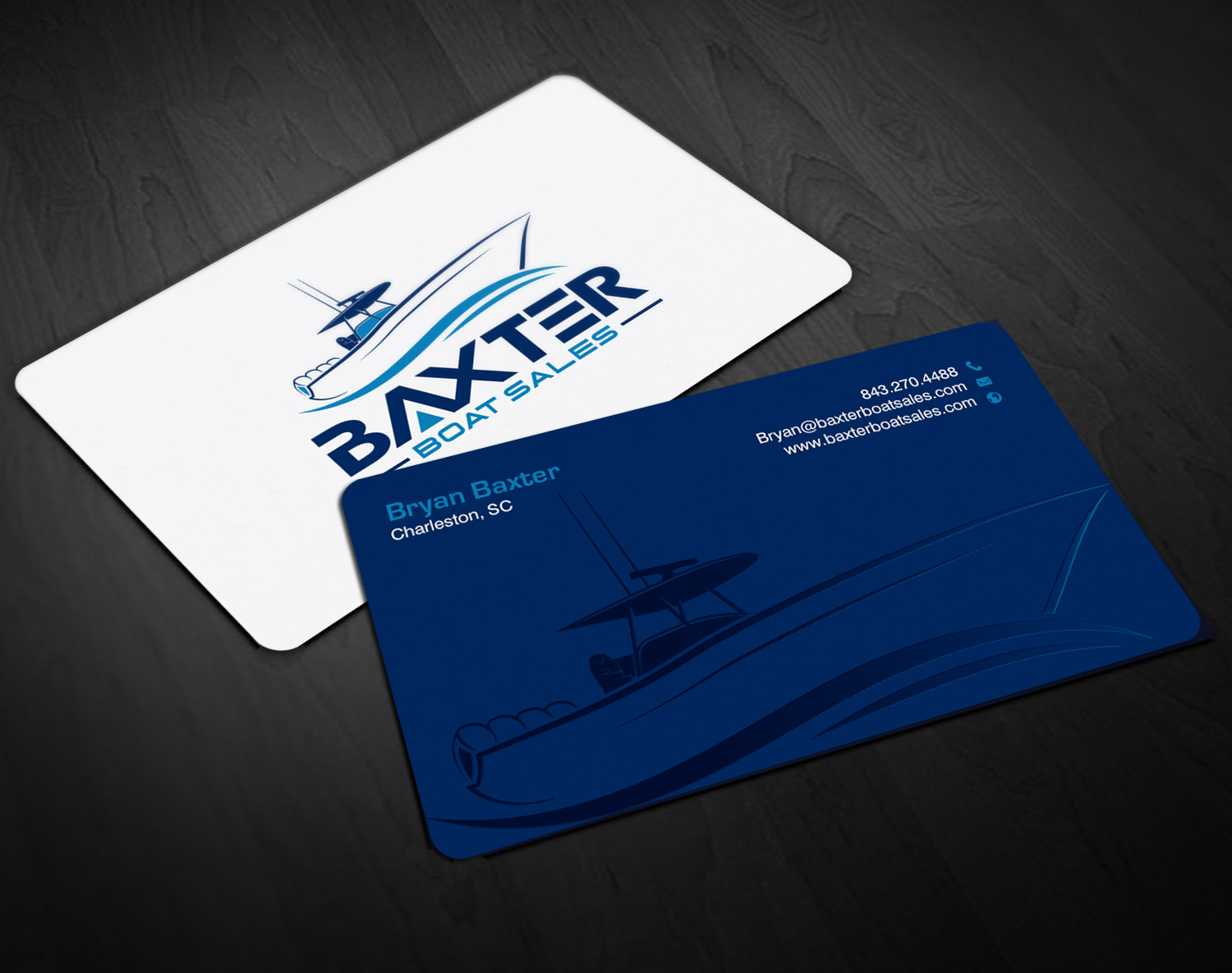 Business Card Design by chandrayaan.creative for Baxter Boat Sales | Design #31422829