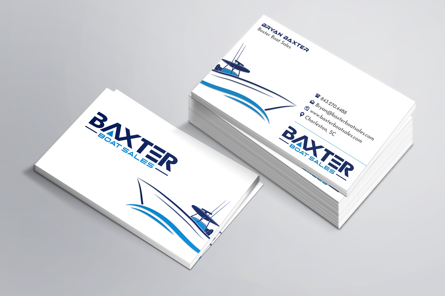 Business Card Design by Magic of Art for Baxter Boat Sales | Design #31424002