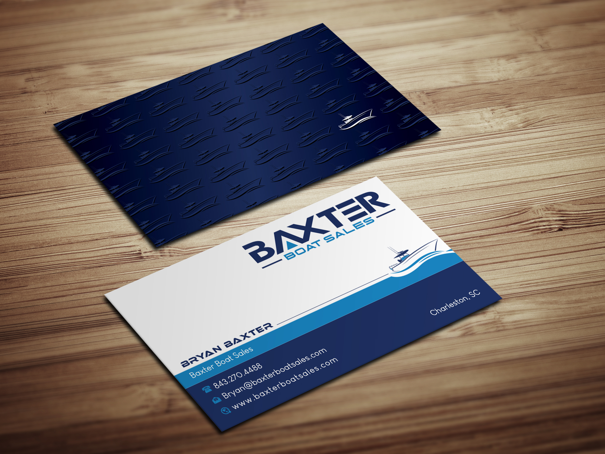 Diseño de Tarjeta de Presentación por Magic of Art para Baxter Boat Sales | Diseño #31424013
