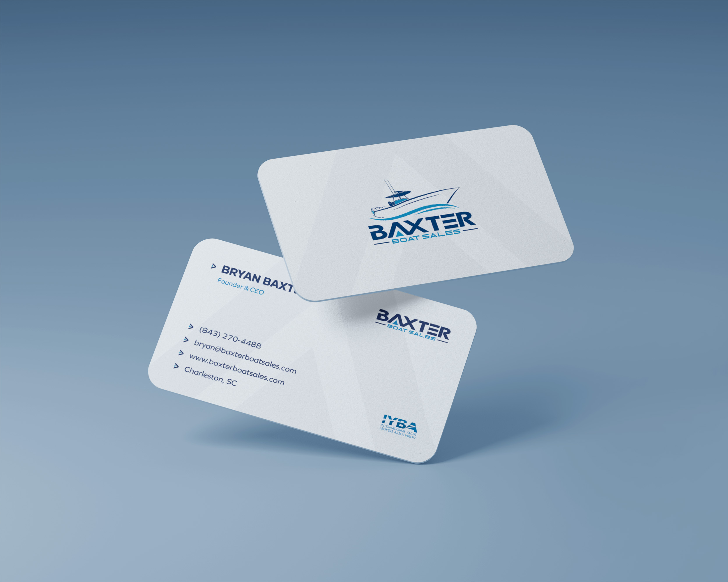 Diseño de Tarjeta de Presentación por designer_by_choice para Baxter Boat Sales | Diseño #31467679