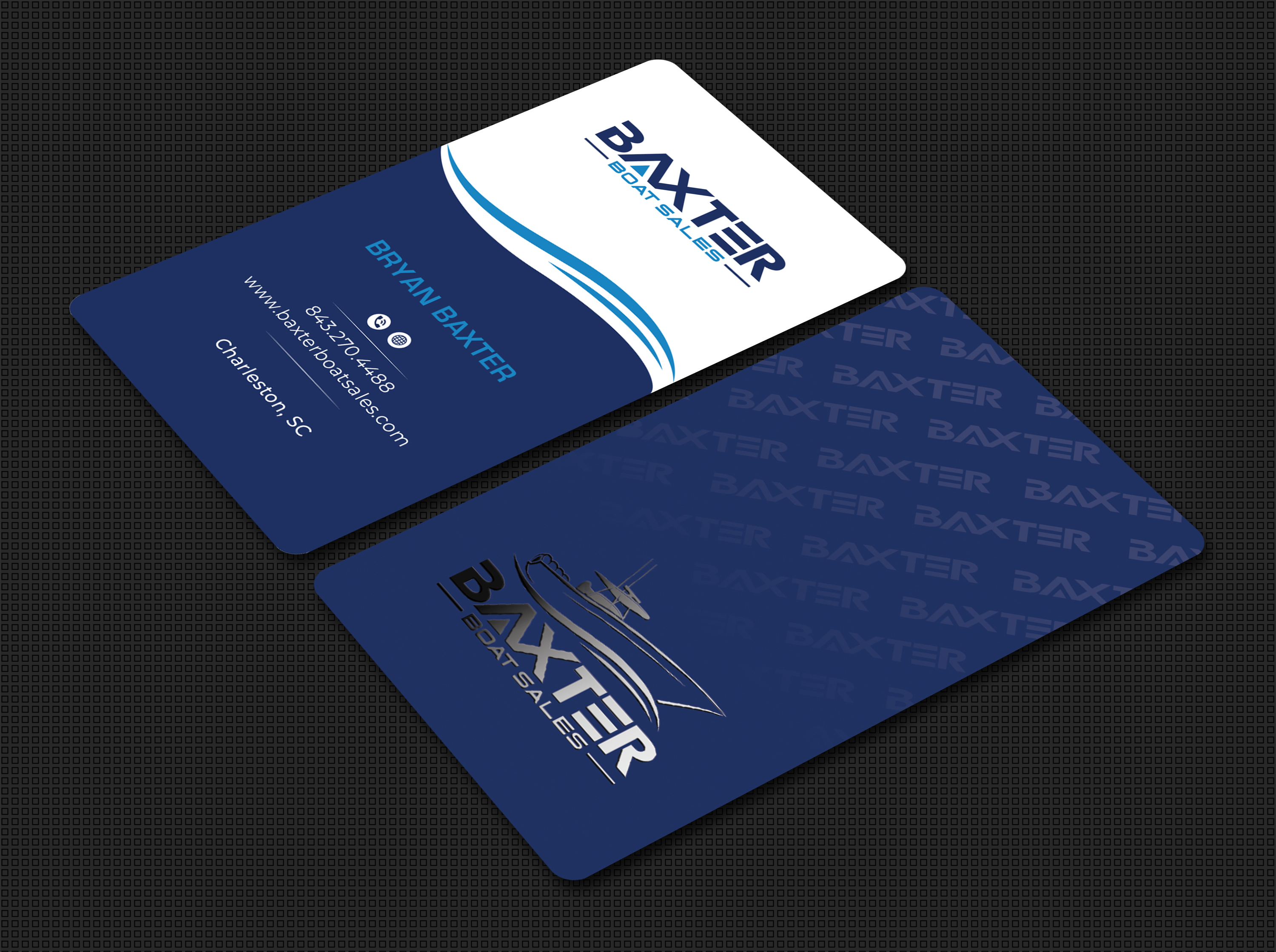 Business Card Design by Bold Pixels for Baxter Boat Sales | Design #31451318