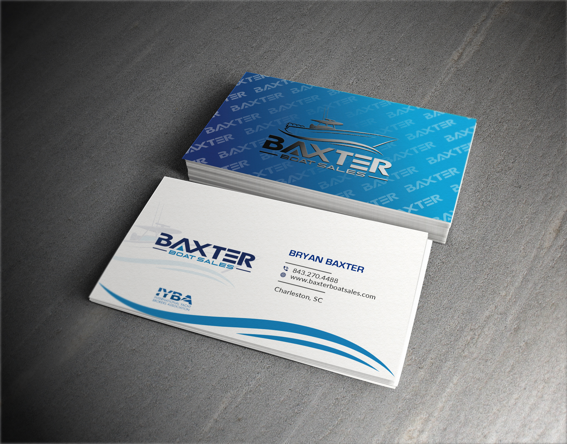 Business Card Design by Bold Pixels for Baxter Boat Sales | Design #31457564