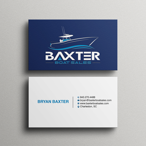 Diseño de Tarjeta de Presentación por Bikash Das para Baxter Boat Sales | Diseño: #31440795