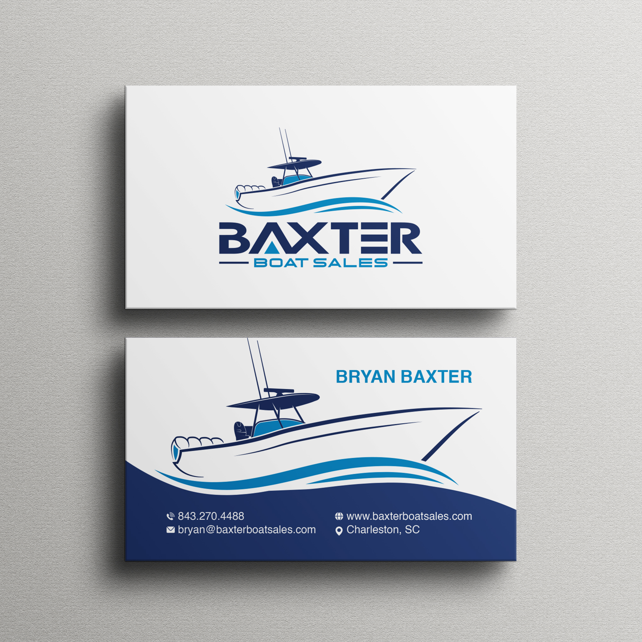 Business Card Design by Bikash Das for Baxter Boat Sales | Design #31440803