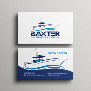 Diseño de Tarjeta de Presentación por Bikash Das para Baxter Boat Sales | Diseño: #31440803