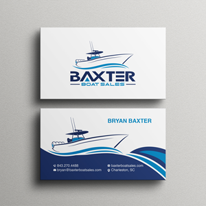 Diseño de Tarjeta de Presentación por Bikash Das para Baxter Boat Sales | Diseño: #31440805