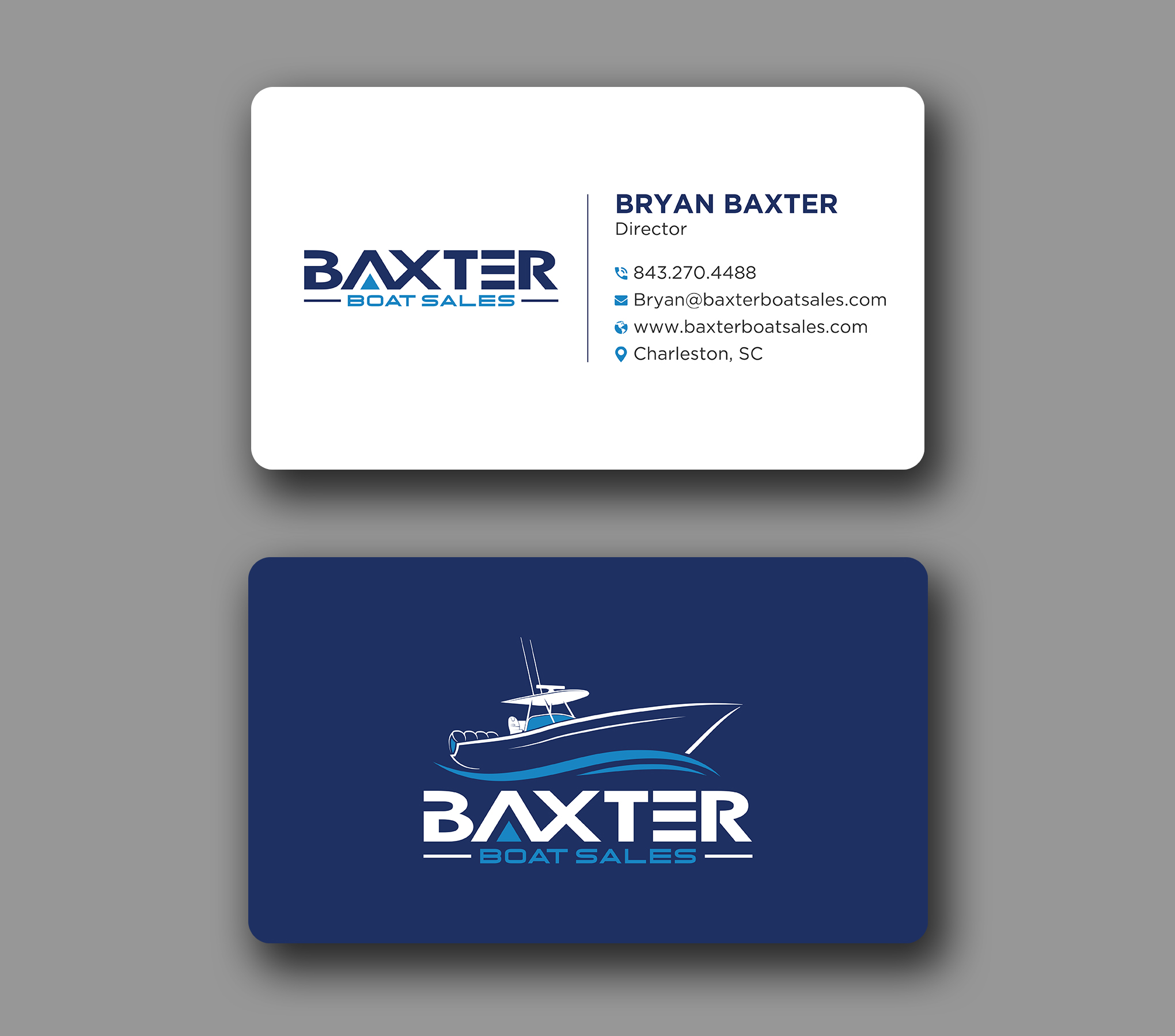 Business Card Design by Uttom 2 for Baxter Boat Sales | Design #31447632