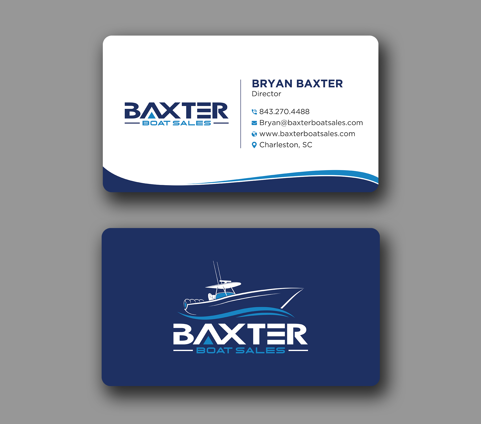 Business Card Design by Uttom 2 for Baxter Boat Sales | Design #31447634