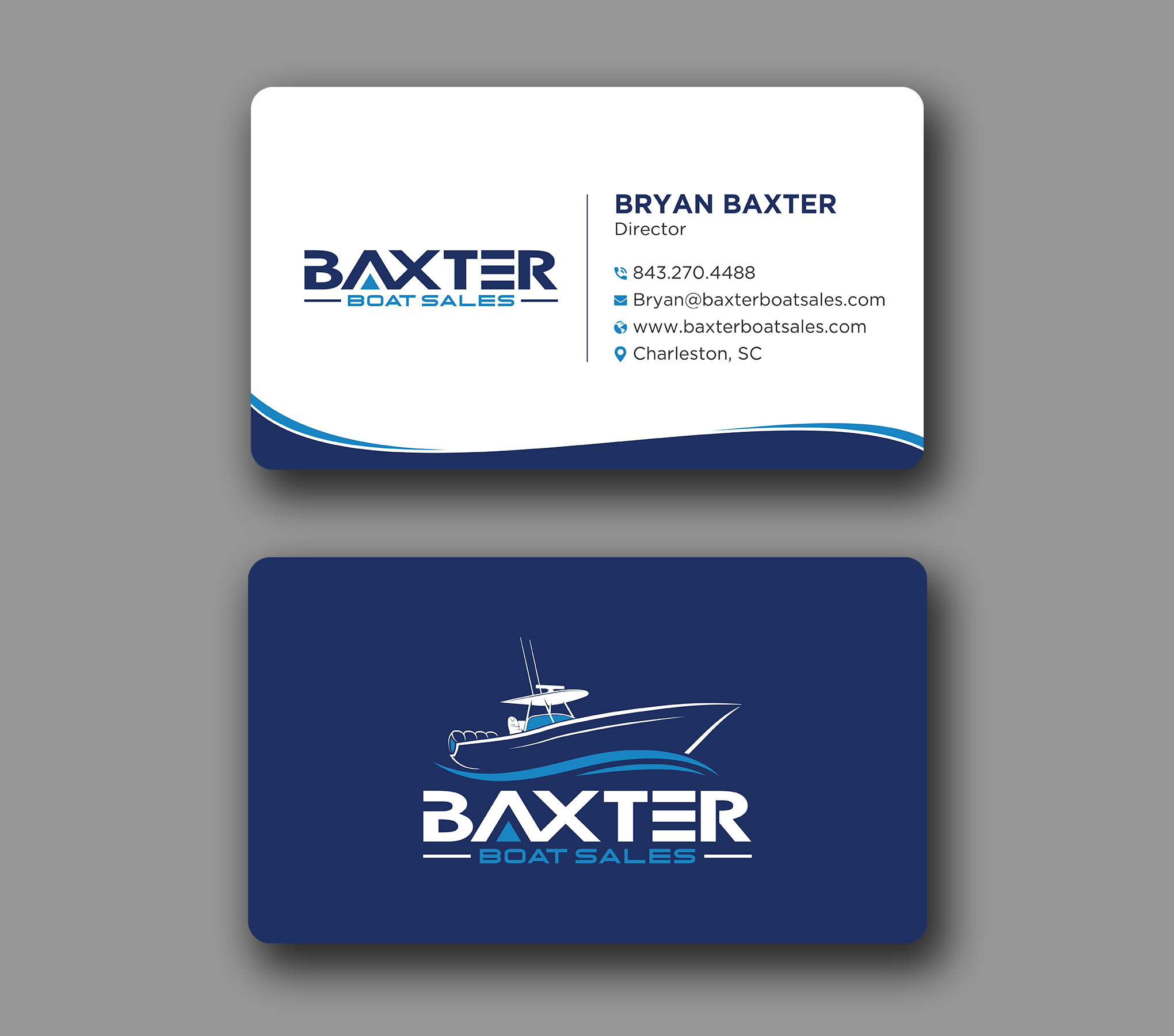 Business Card Design by Uttom 2 for Baxter Boat Sales | Design #31447635