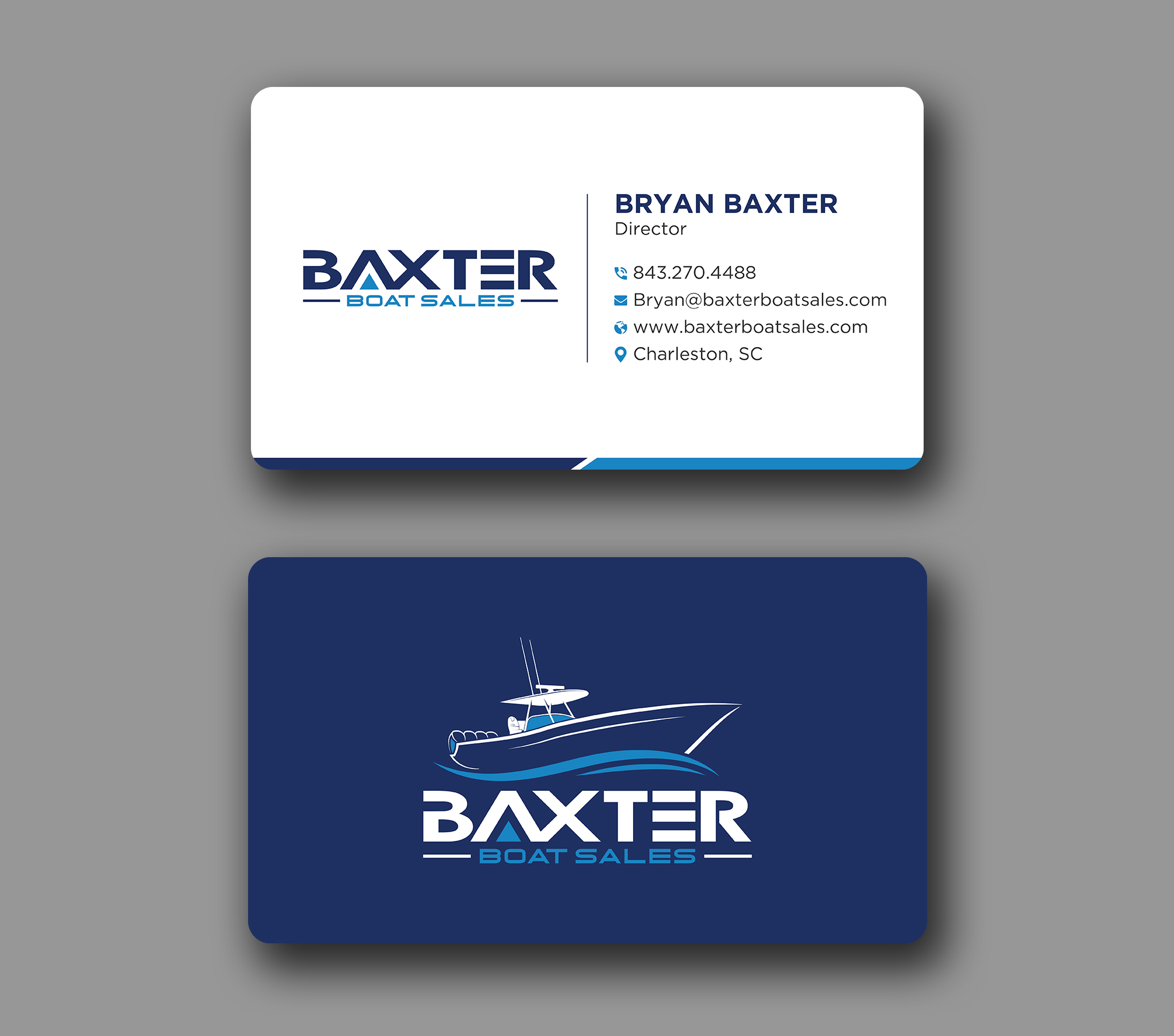 Business Card Design by Uttom 2 for Baxter Boat Sales | Design #31447636