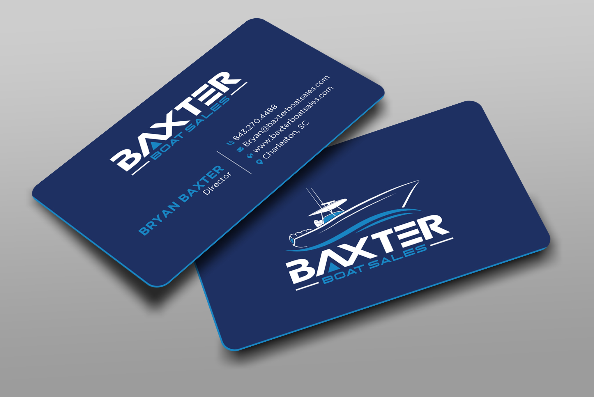 Business Card Design by Uttom 2 for Baxter Boat Sales | Design #31447646
