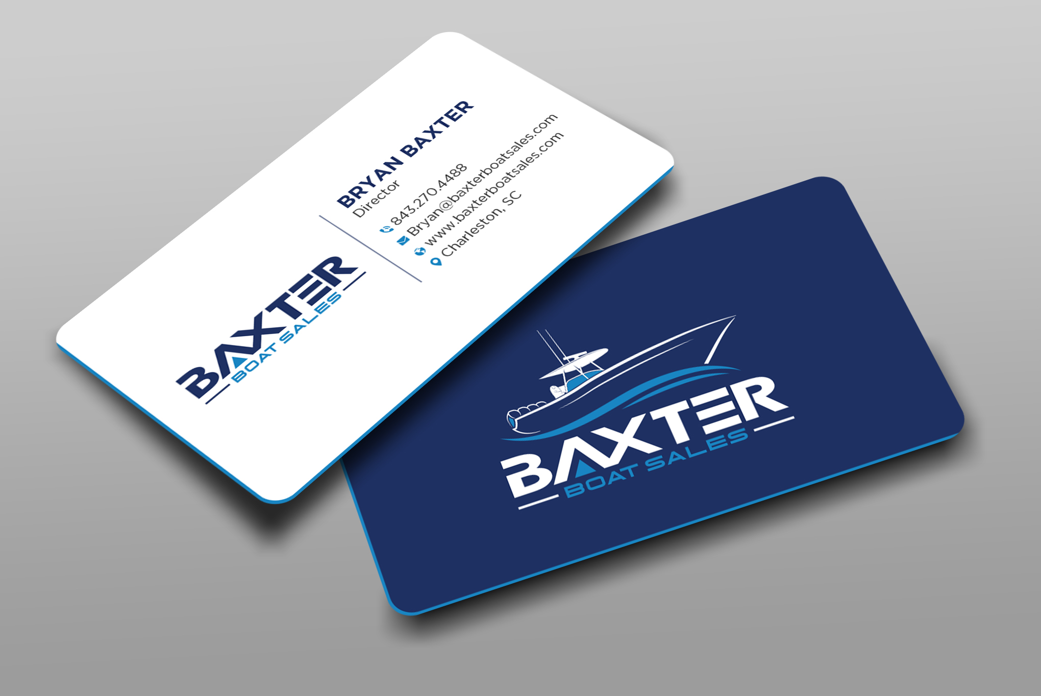 Business Card Design by Uttom 2 for Baxter Boat Sales | Design #31447647