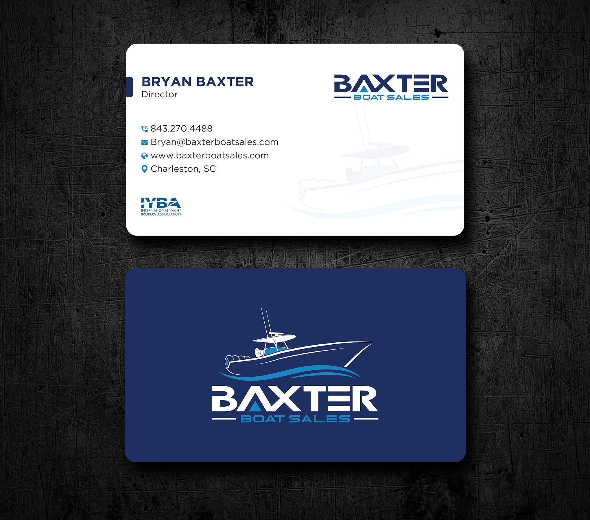 Visitenkarten-Design von Uttom 2 für Baxter Boat Sales | Design #31460254
