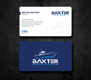 Business Card Design by Uttom 2 for Baxter Boat Sales | Design: #31460254