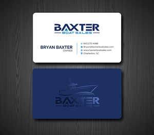 Business Card Design by Ekramul Hossen 2 for Baxter Boat Sales | Design: #31424058