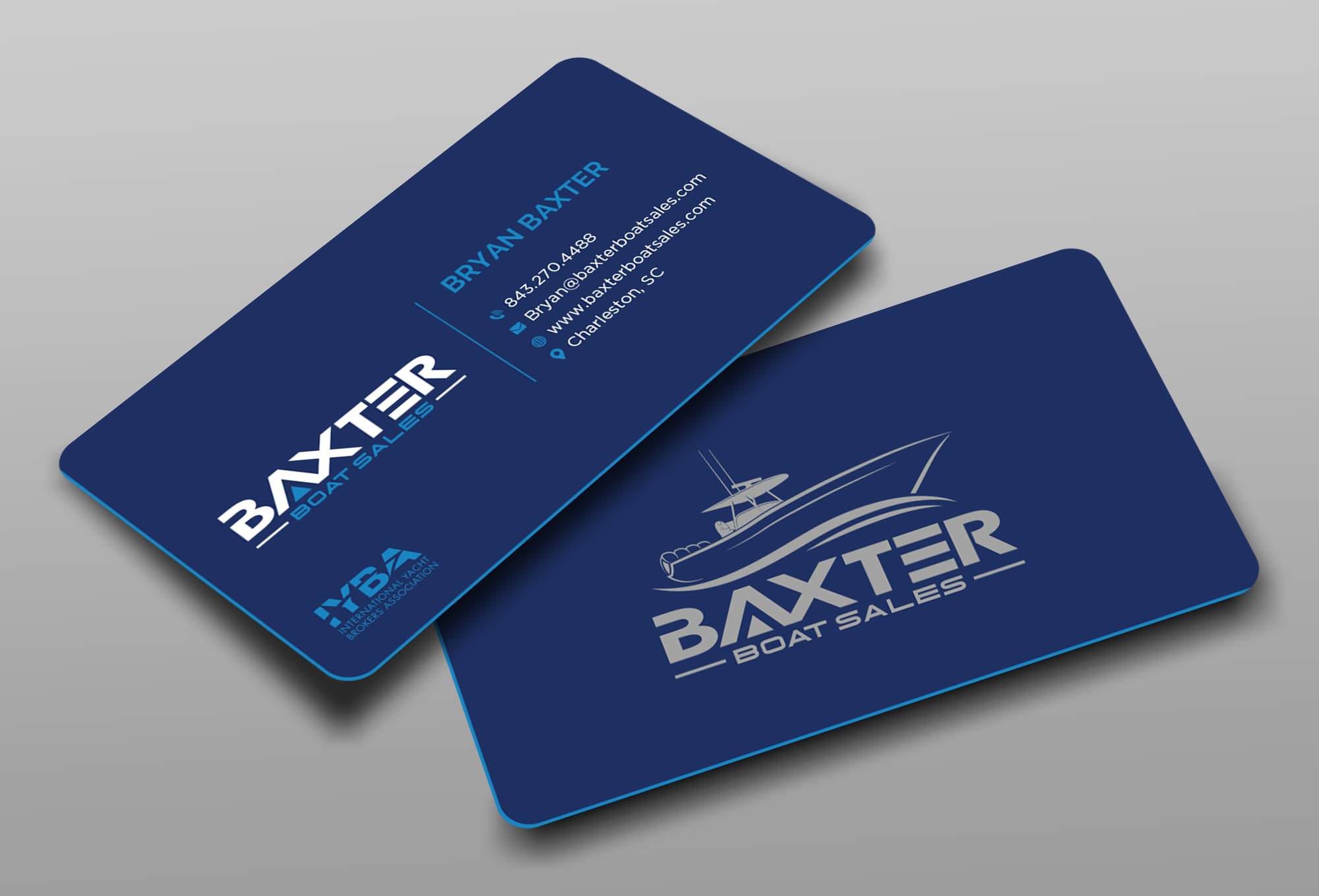 Business Card Design by Ekramul Hossen 2 for Baxter Boat Sales | Design #31459834
