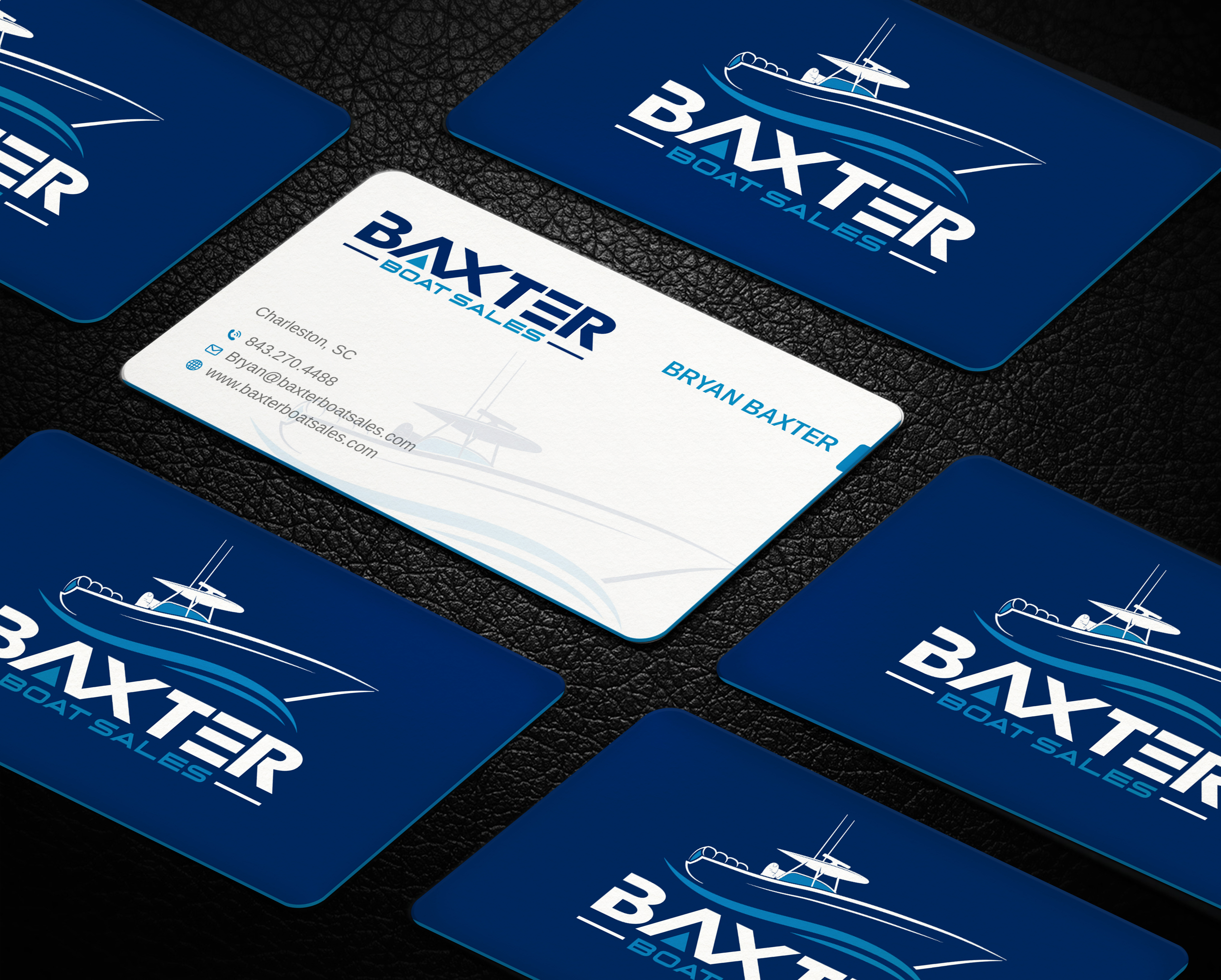 Business Card Design by Imagine design000 for Baxter Boat Sales | Design #31421671