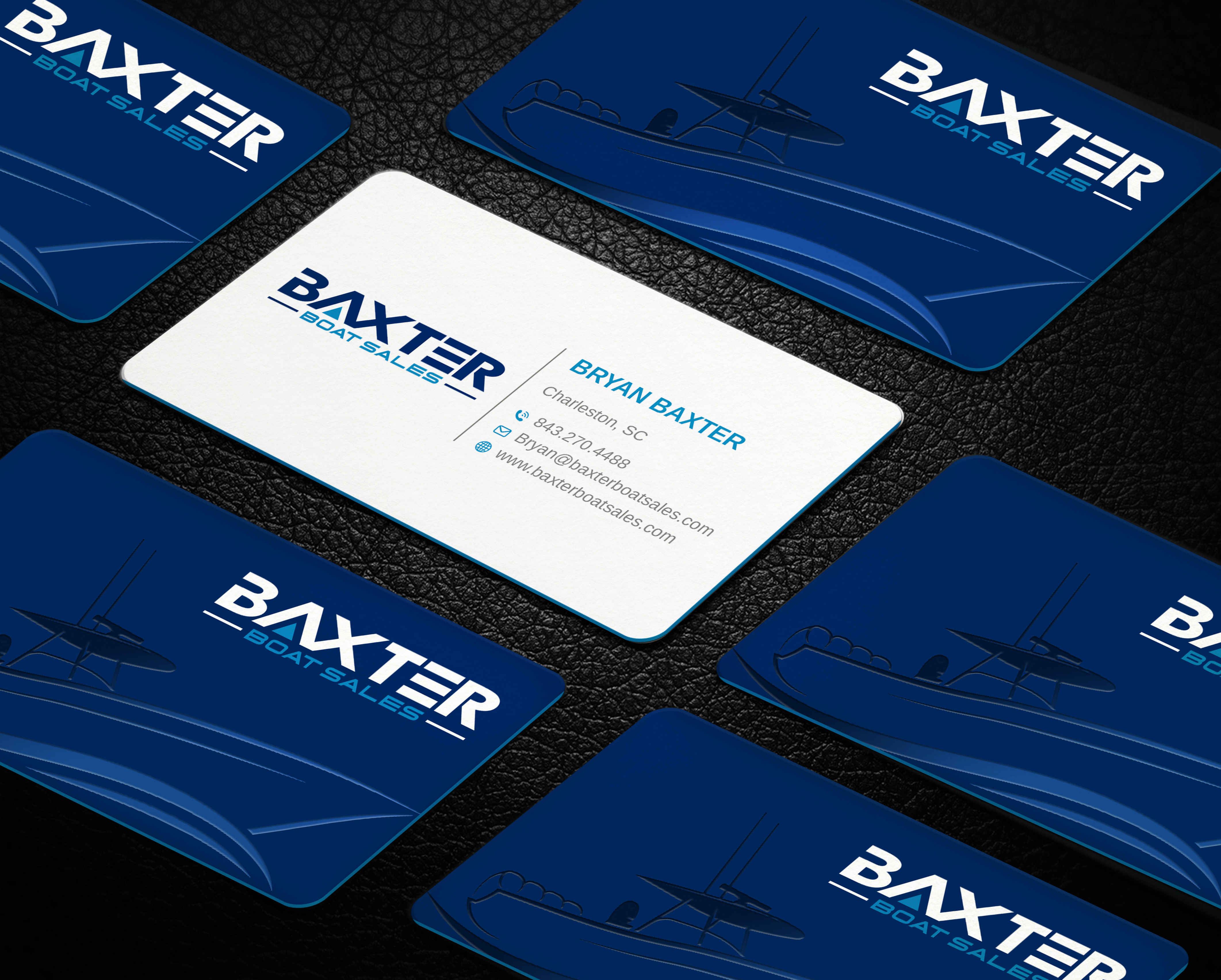 Business Card Design by Imagine design000 for Baxter Boat Sales | Design #31421684