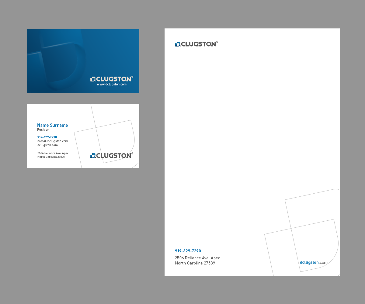 Business Card Design by Andrés Sebastián for D. Clugston, Inc. | Design #31446789