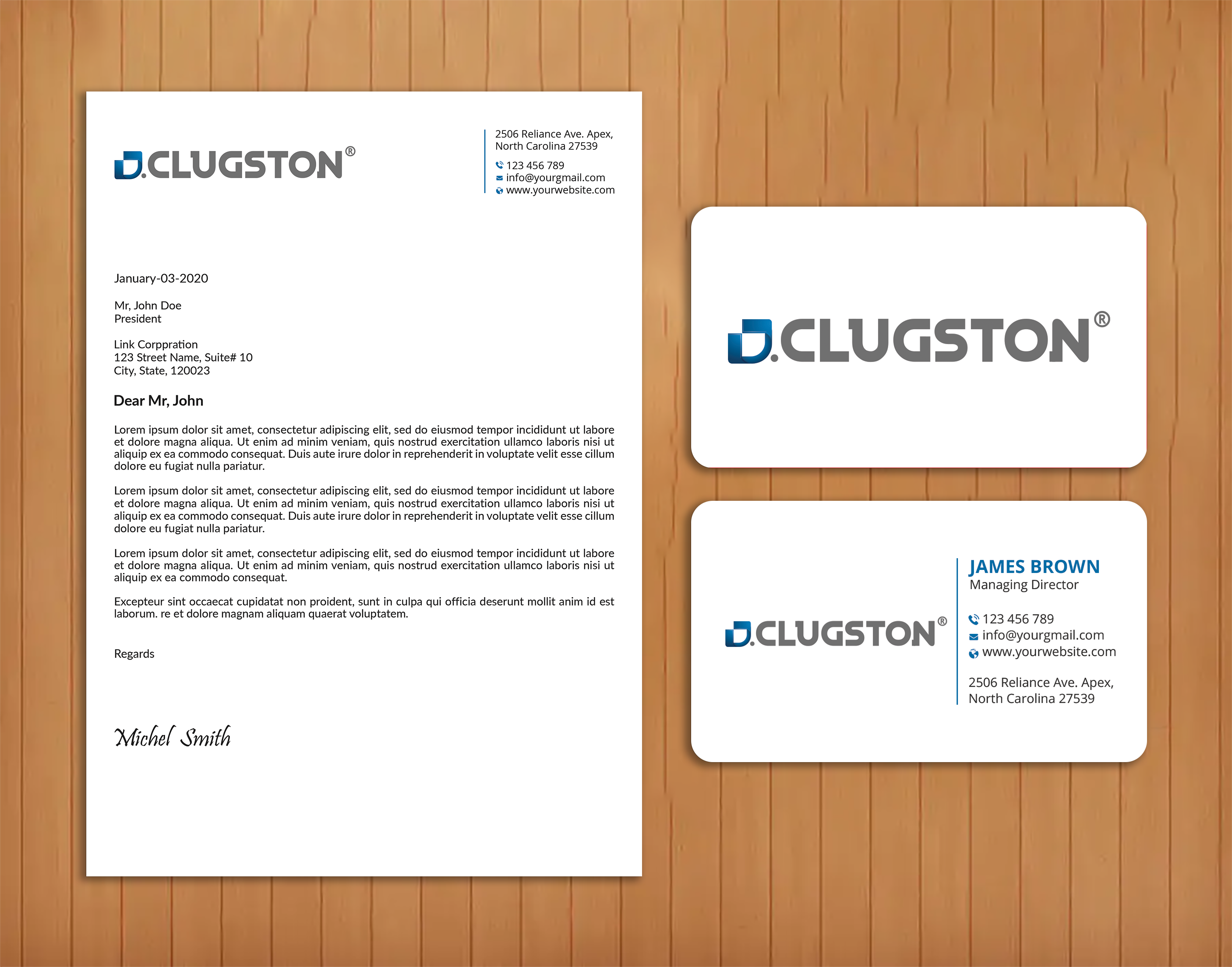 Design de Carte de Visite par Expert Bappy pour D. Clugston, Inc. | Design #31430574