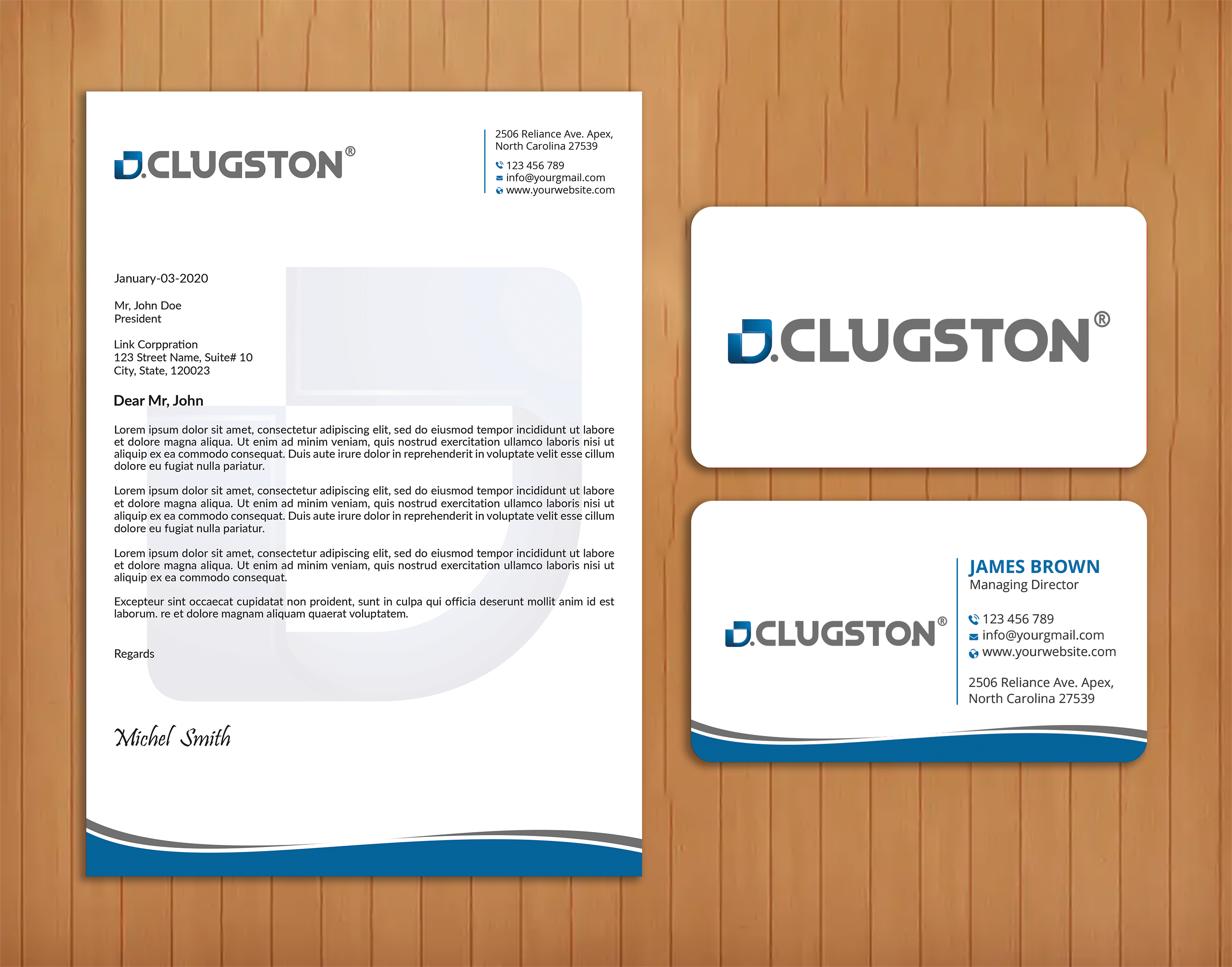 Business Card Design by Expert Bappy for D. Clugston, Inc. | Design #31430576
