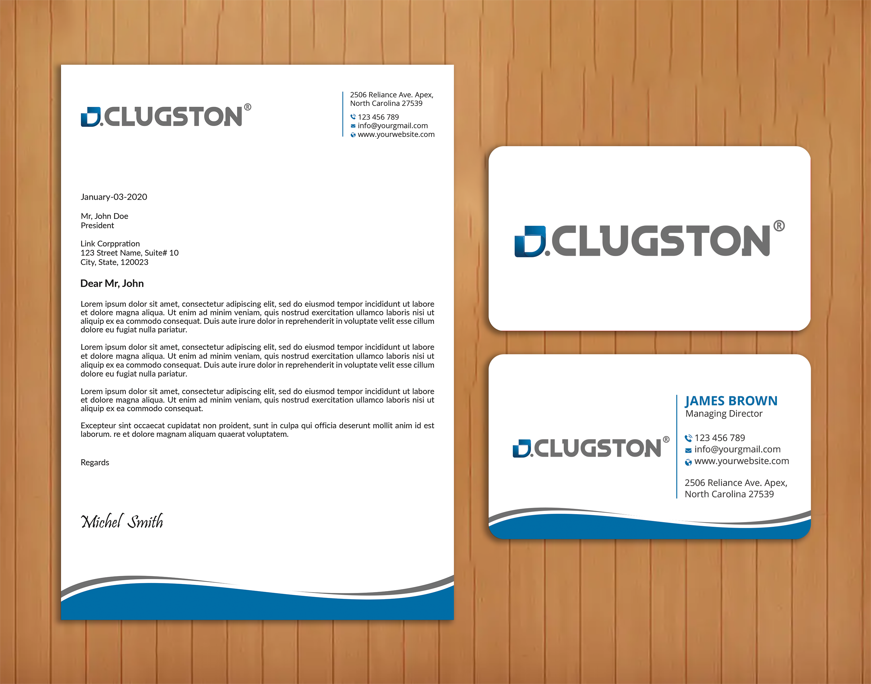 Business Card Design by Expert Bappy for D. Clugston, Inc. | Design #31430684