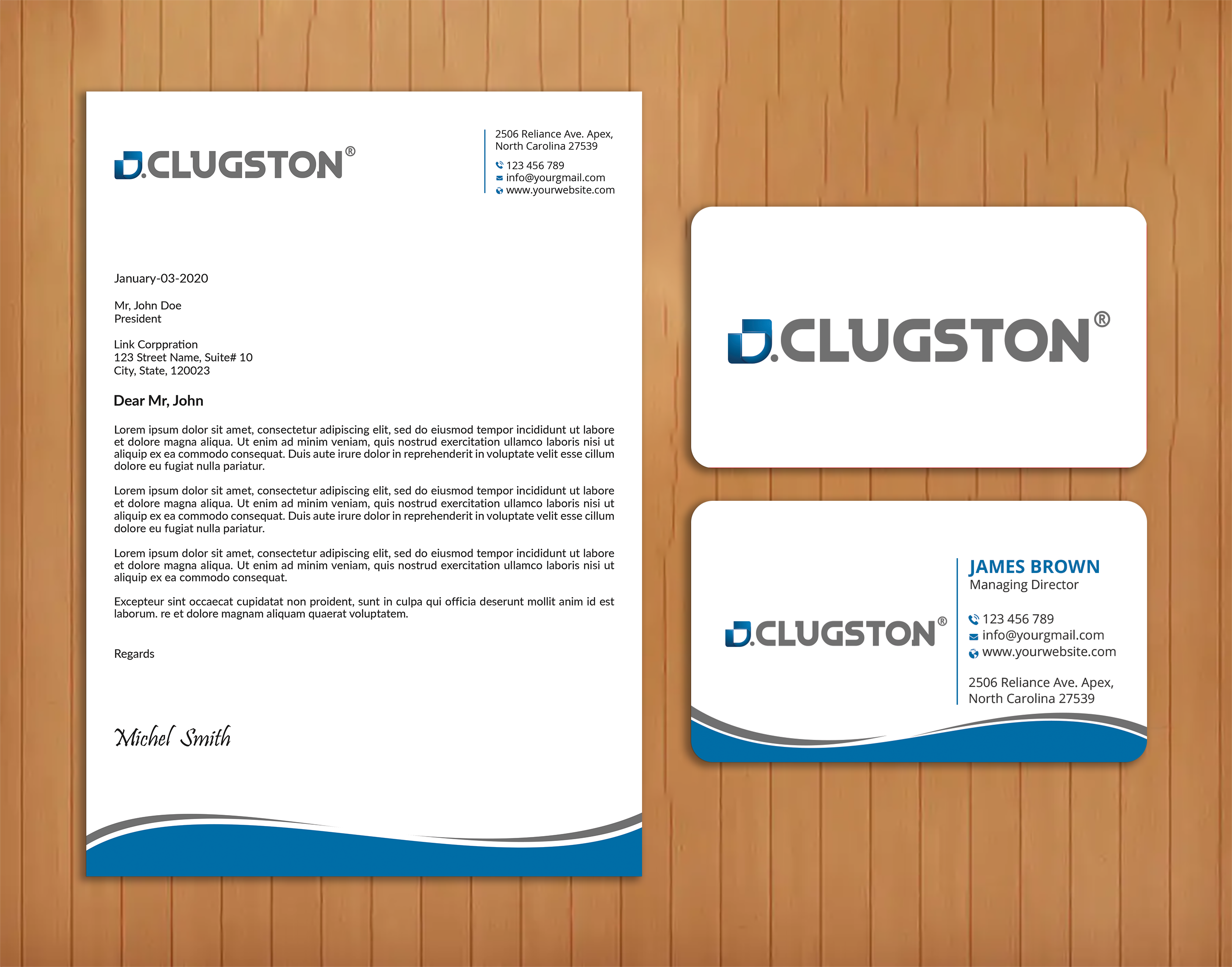 Business Card Design by Expert Bappy for D. Clugston, Inc. | Design #31430685
