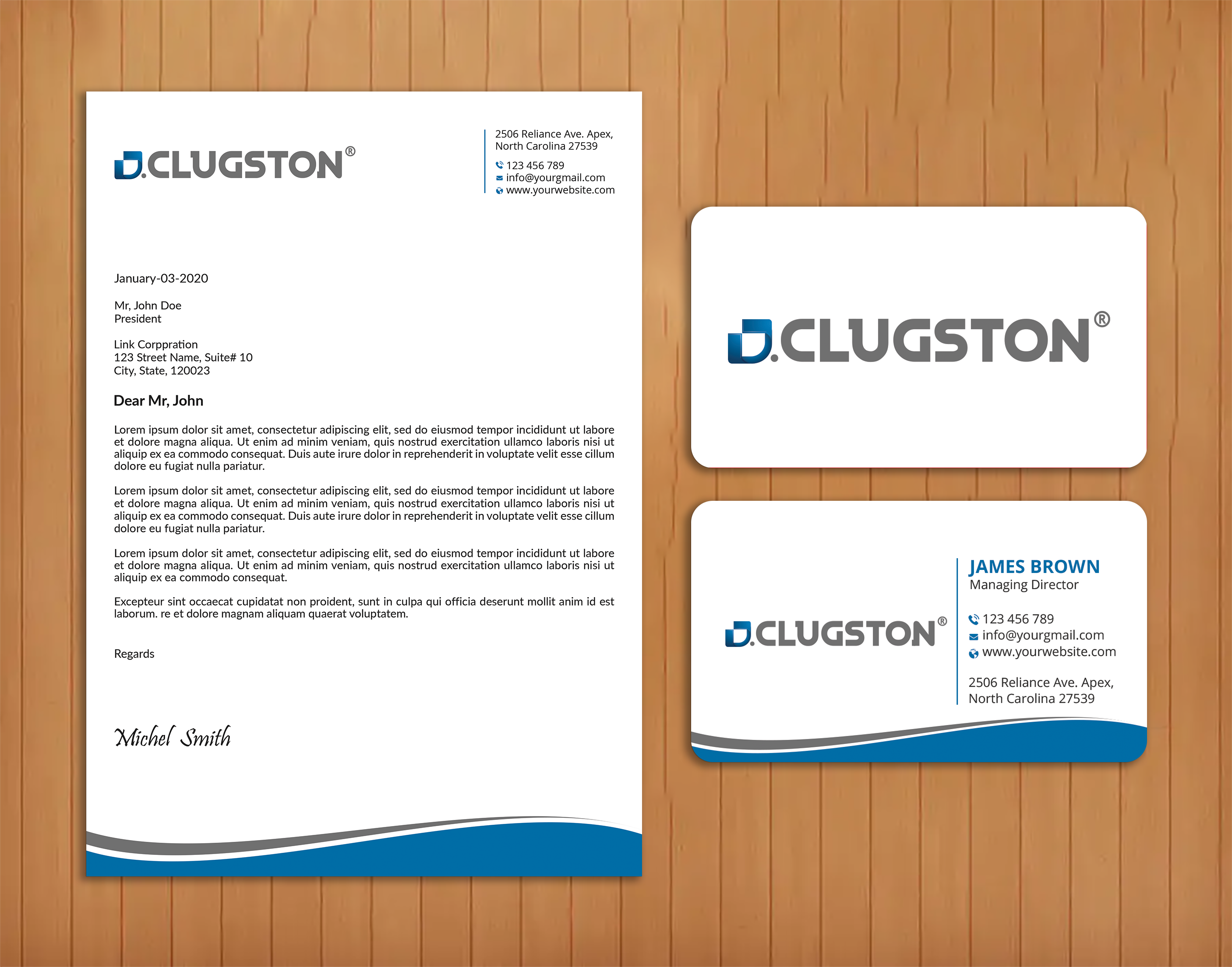 Business Card Design by Expert Bappy for D. Clugston, Inc. | Design #31430687