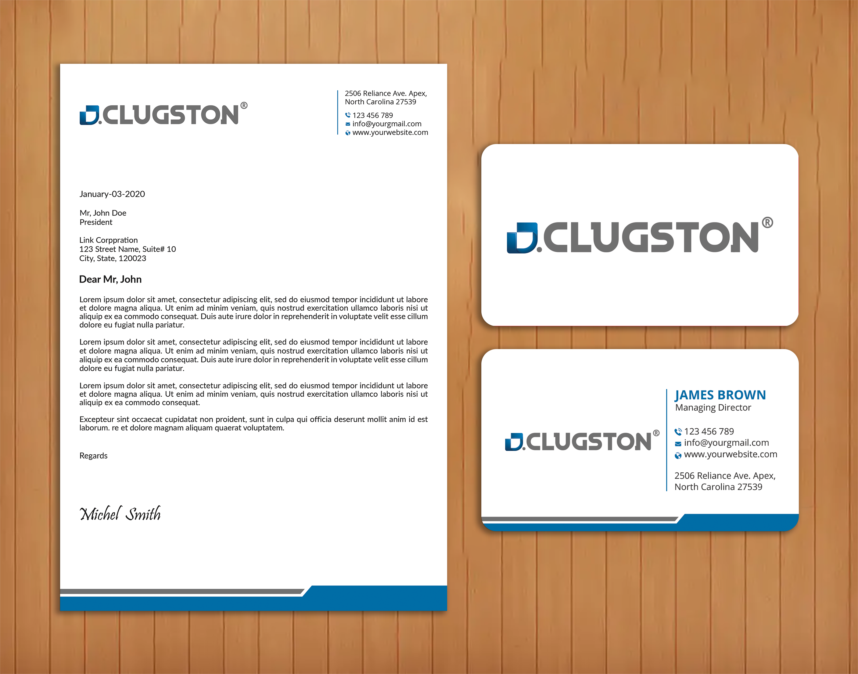 Business Card Design by Expert Bappy for D. Clugston, Inc. | Design #31430688